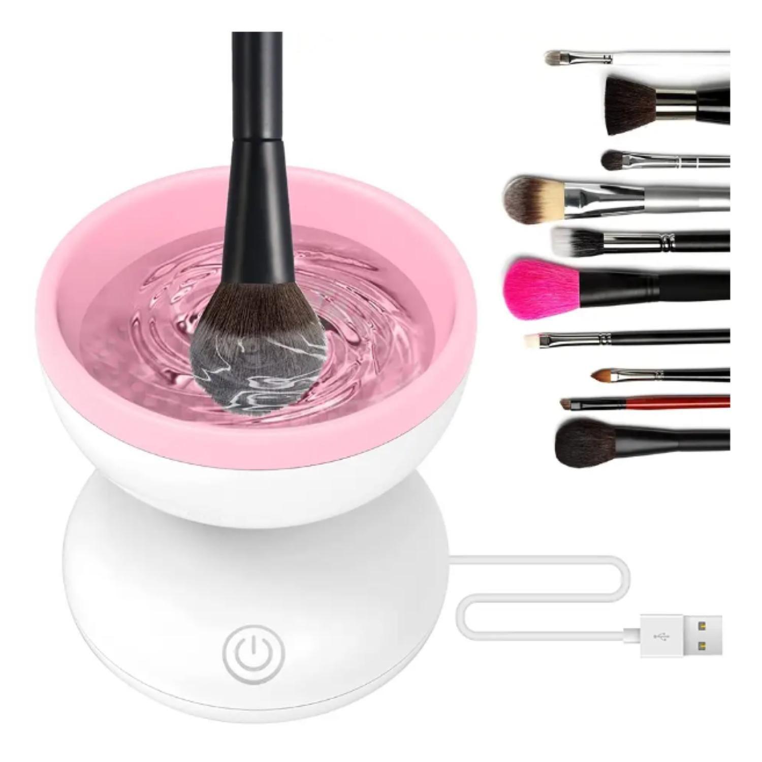 Limpiador Brochas De Maquillaje Electrico USB Sin Dañarlas-2