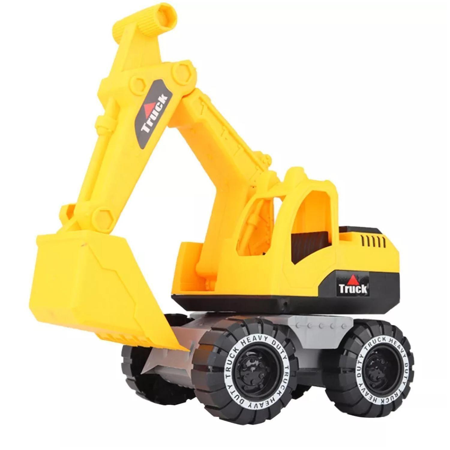 Juguete Excavadora De Ingenieria Amarillo-3