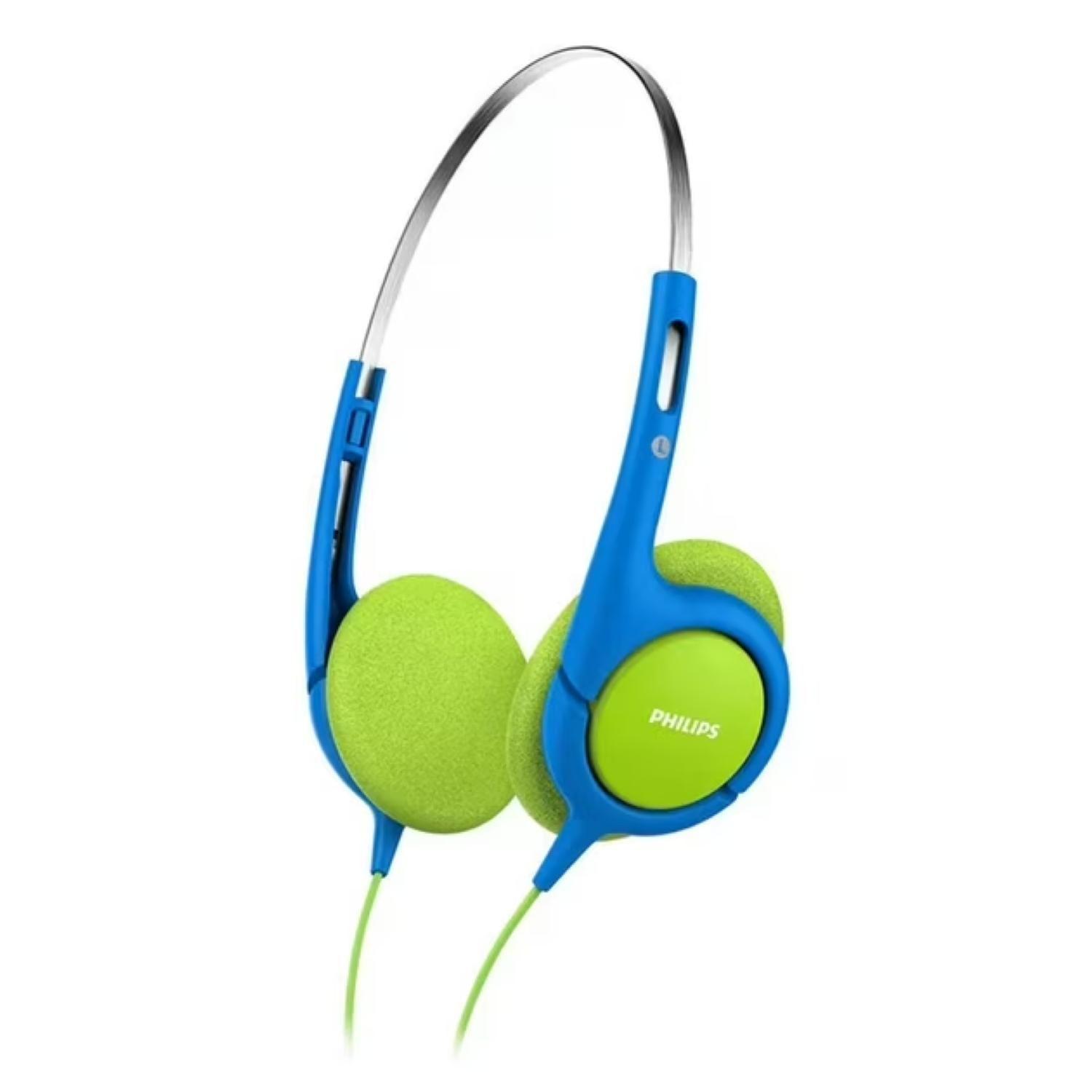 Audifonos OverEar Jack 3.5 Niños Azul Verde SHK1030-0