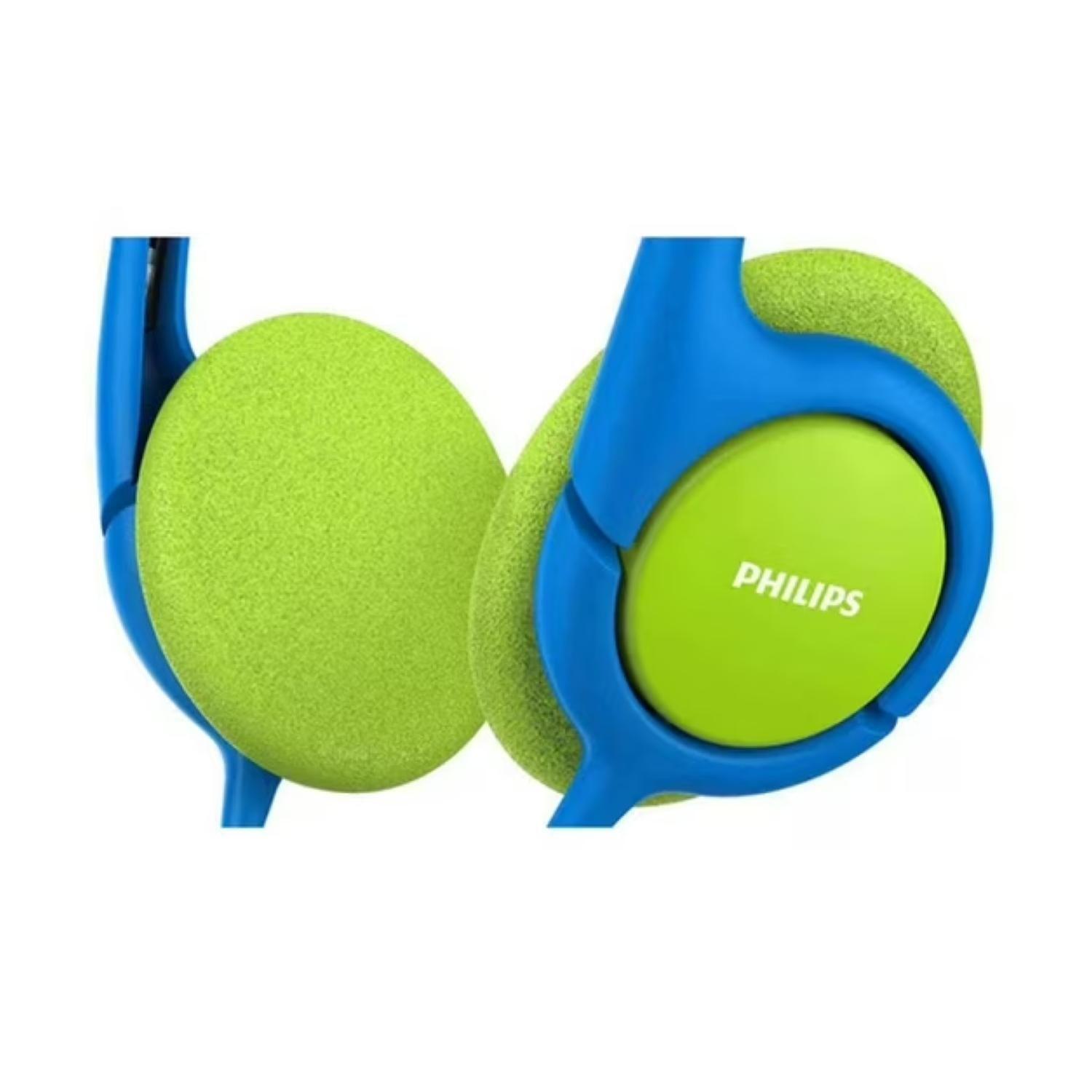 Audifonos OverEar Jack 3.5 Niños Azul Verde SHK1030-1