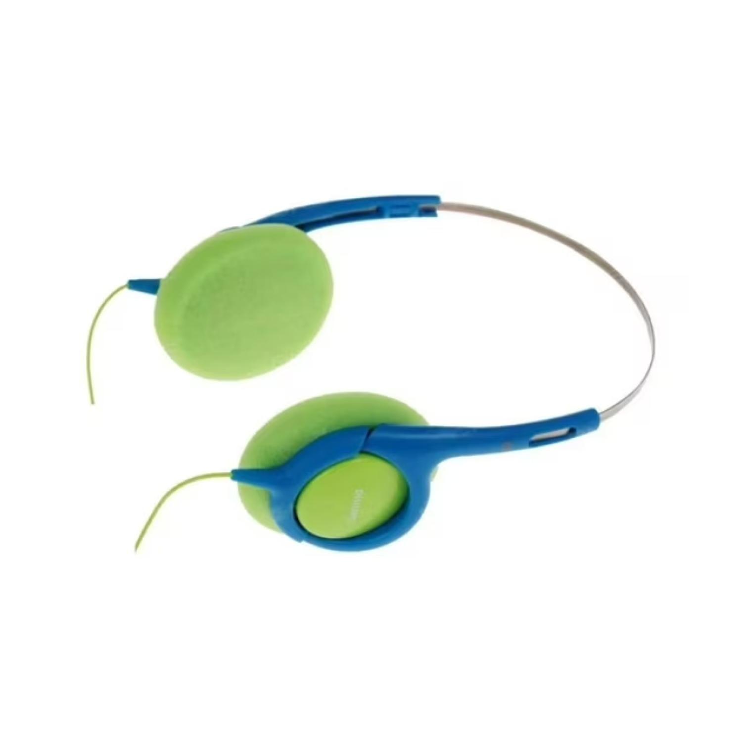 Audifonos OverEar Jack 3.5 Niños Azul Verde SHK1030-2