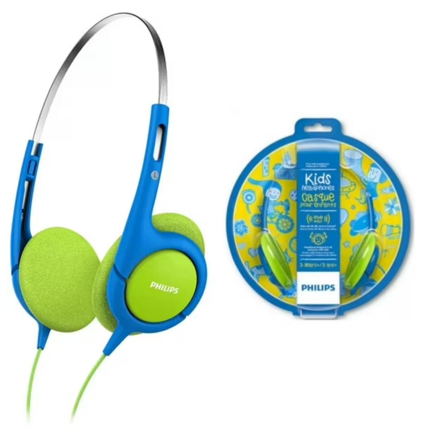 Audifonos OverEar Jack 3.5 Niños Azul Verde SHK1030-3