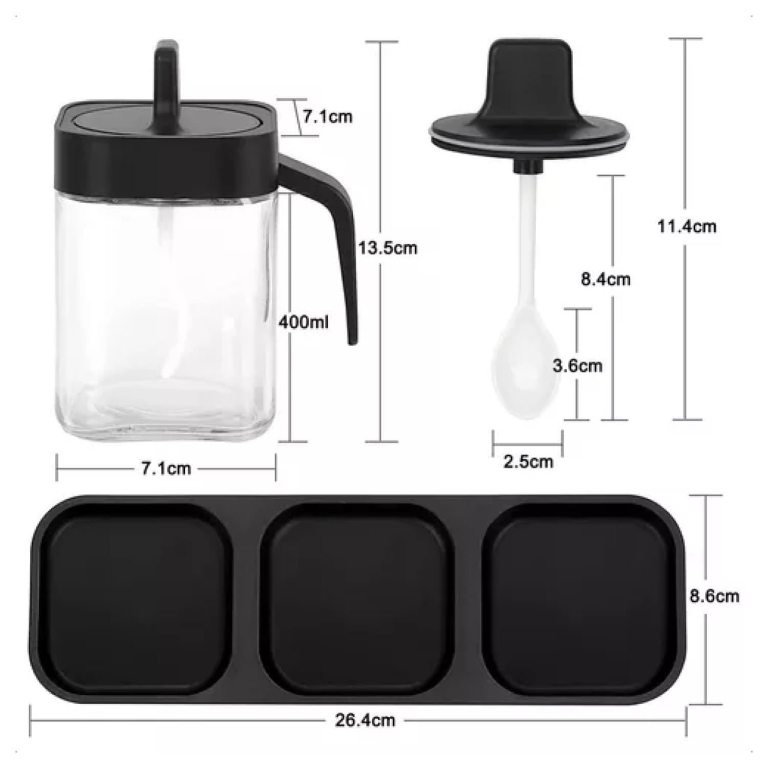 Set 3 Frascos Especieron Condimentos Multiuso 2 En 1-6