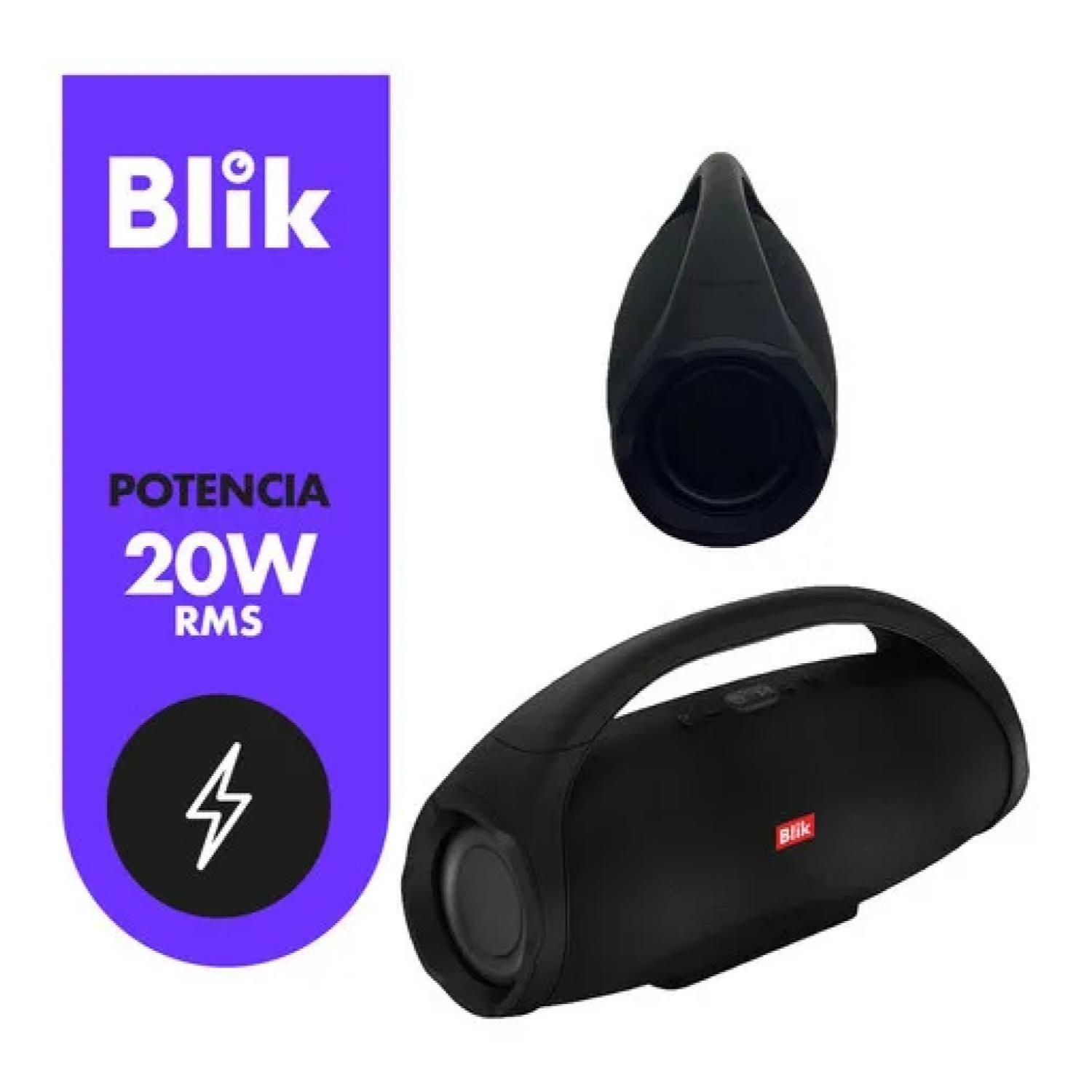 Parlante Bluetooth 20W Portatil Negro Booster2 Blik-2