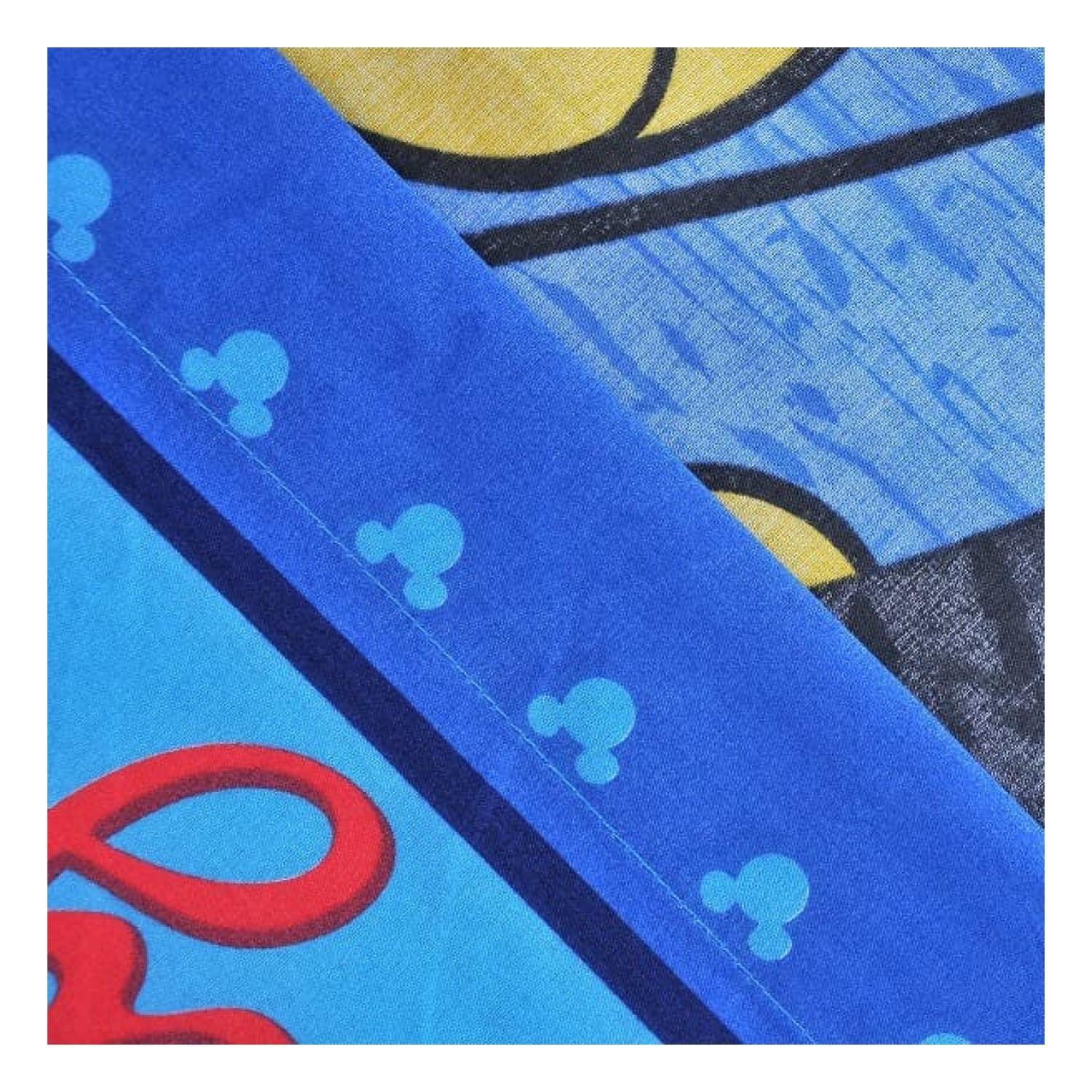 Juego De Sabanas 1.5 Plazas Microfibra Infantil Azul Mickey Mouse-2