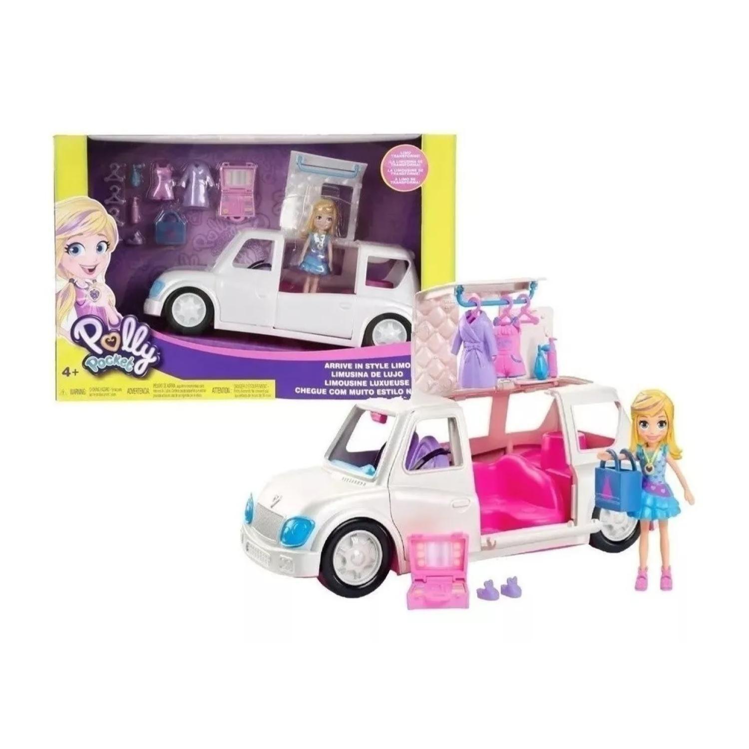 Juguete Polly Pocket Con Limusina De Lujo Y Accesorios-3
