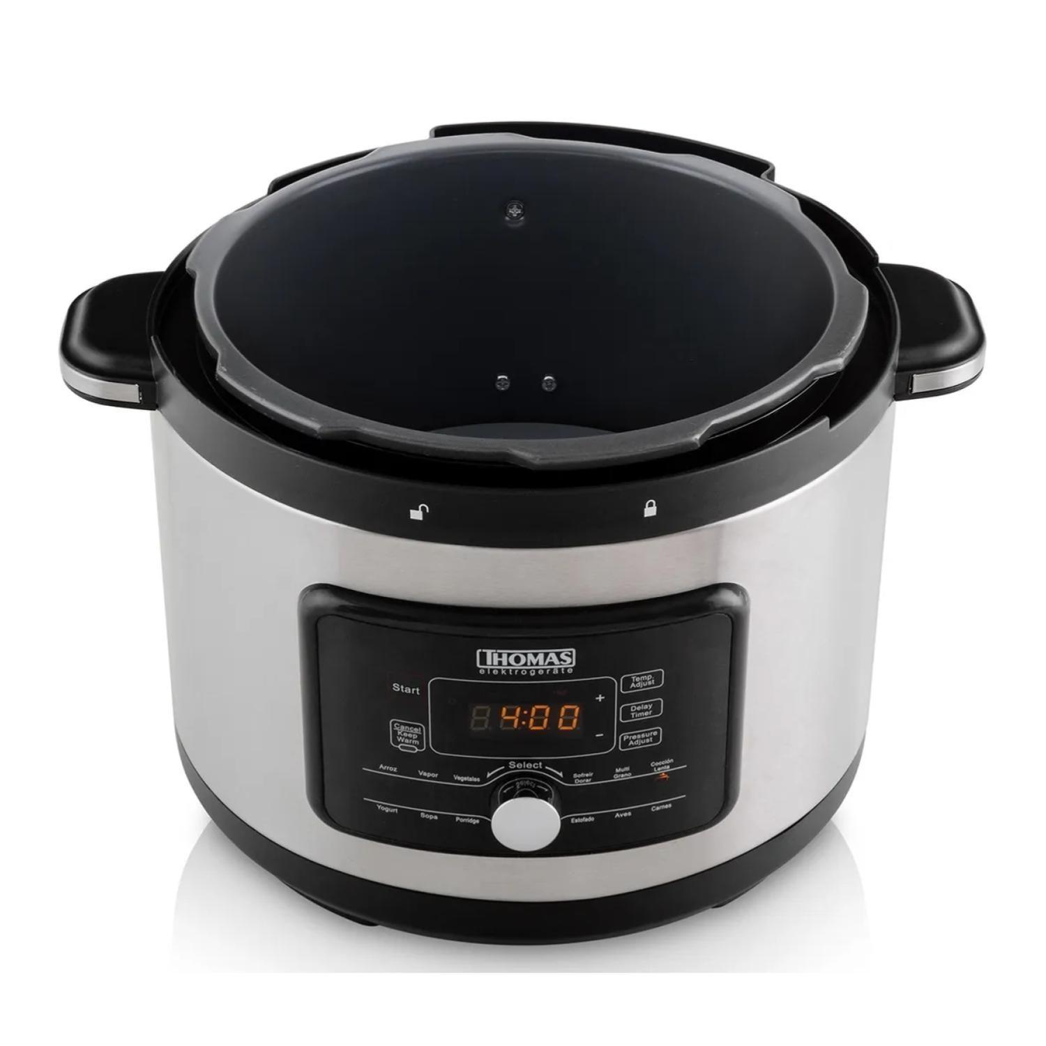 Olla A Presion Slow Cook Digital 5L 900W Acero TH-40PC Thomas-3