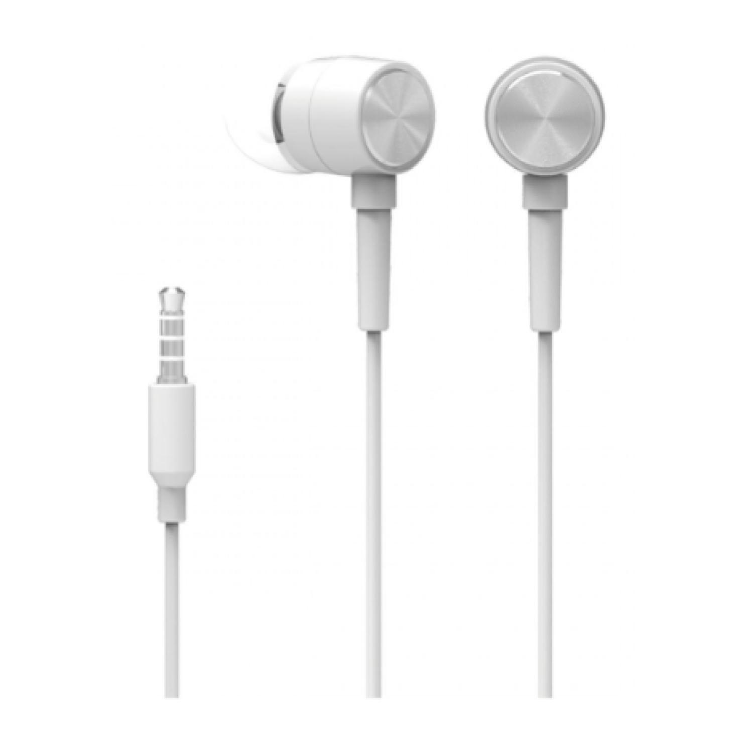 Audifonos Alambricos In Ear Jack 3.5 Blanco DH11W HP-0