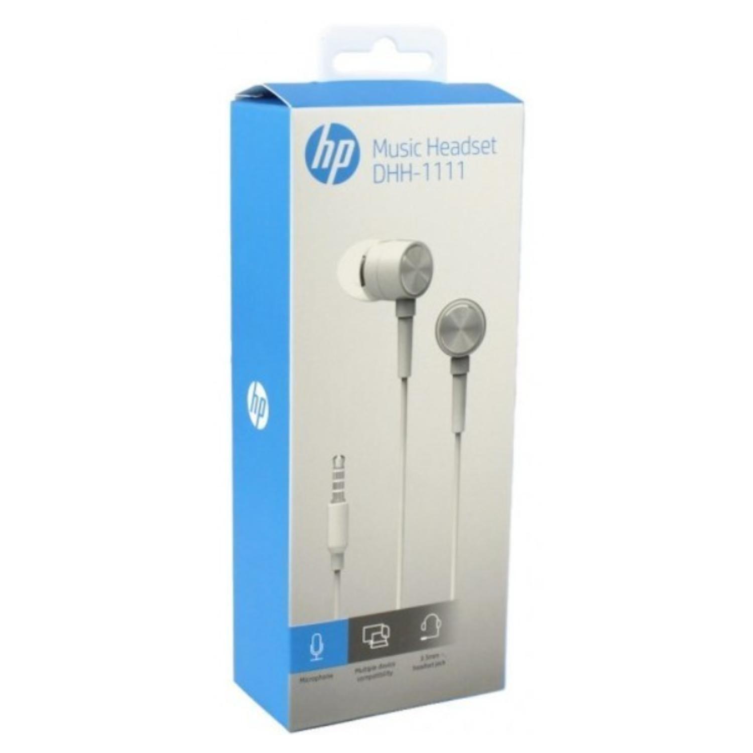 Audifonos Alambricos In Ear Jack 3.5 Blanco DH11W HP-2