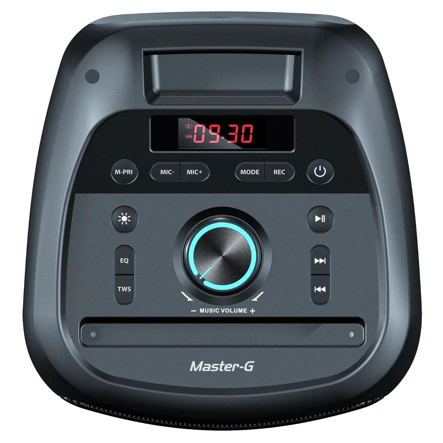 Parlante Bluetooth Portatil 15W Karaoke LED Cypher Master-G-2