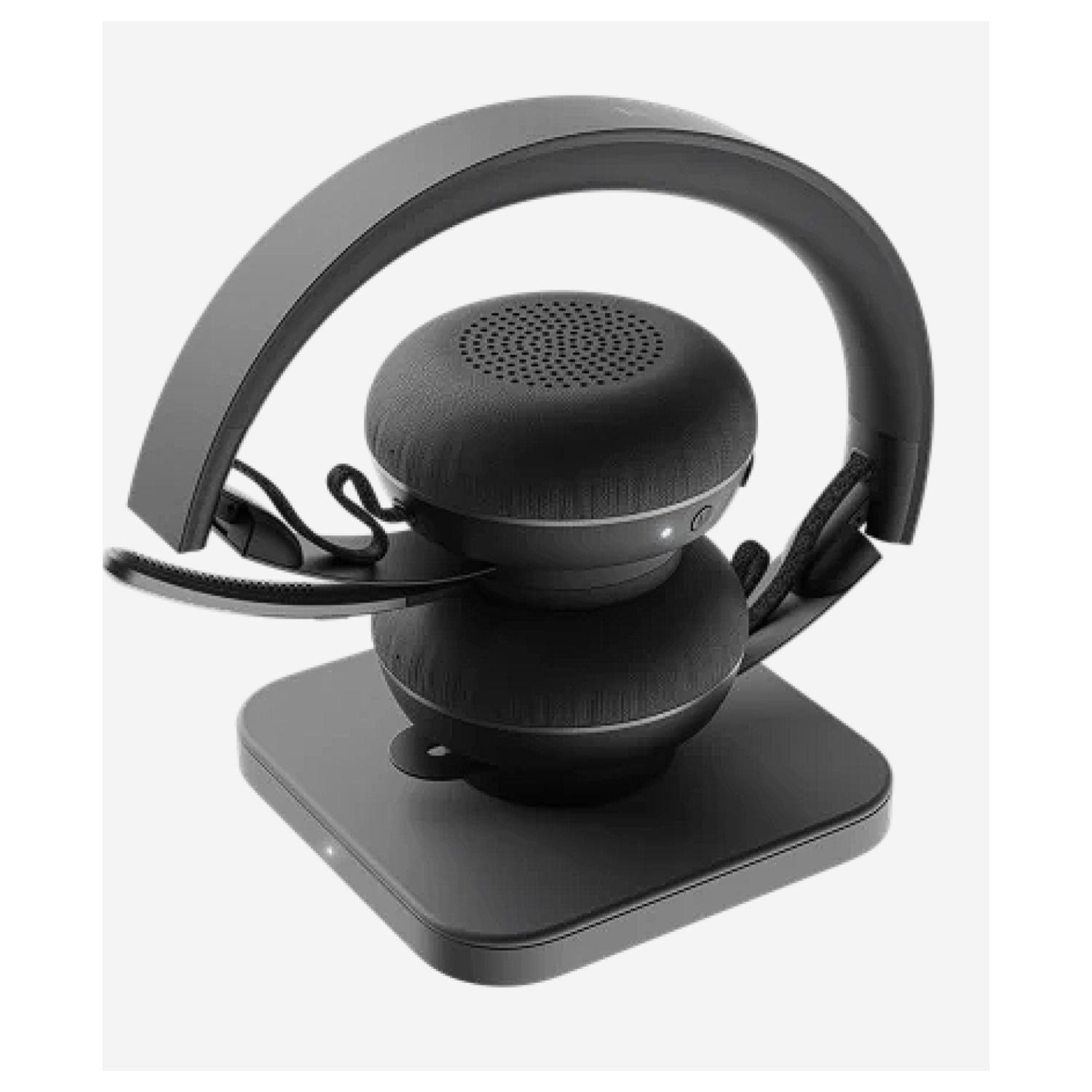 Audifono Inalambrico USB Porfesional Universal OverEar Negro-3