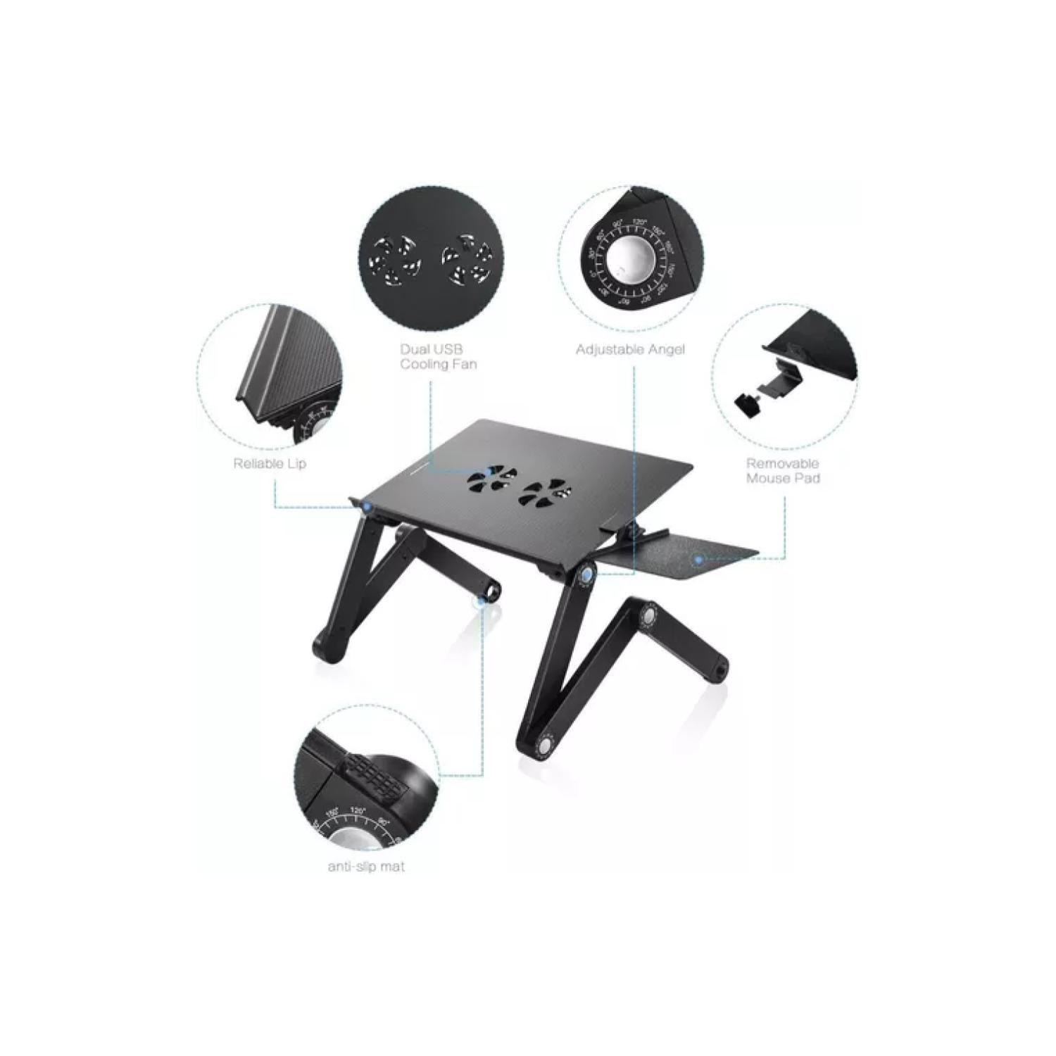 Mesa Escritorio Plegable Para Notebook  Portatil T8 Oficina-3