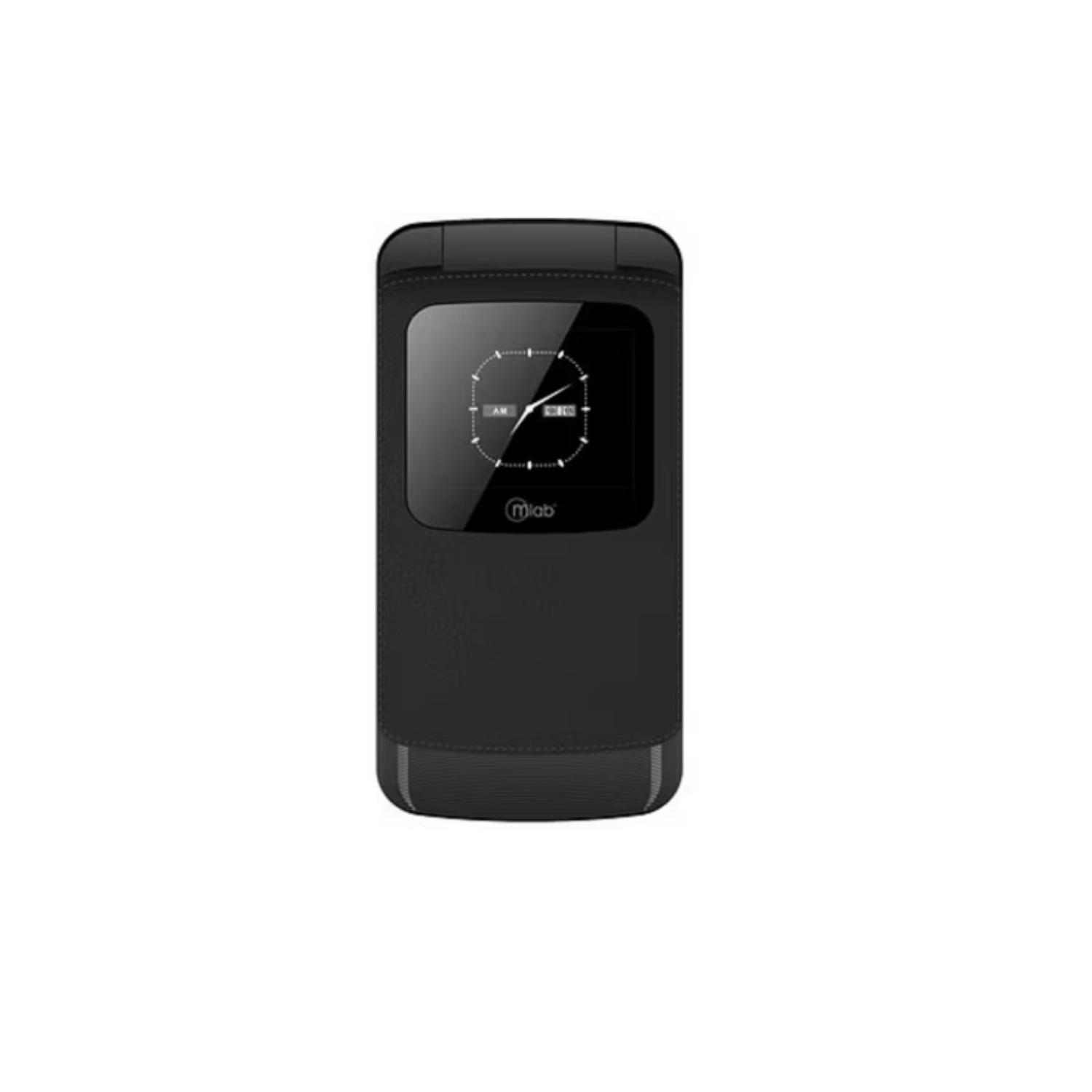 Telefono Senior Tipo Almeja 4G Visor Negro 9312 Mlab-2