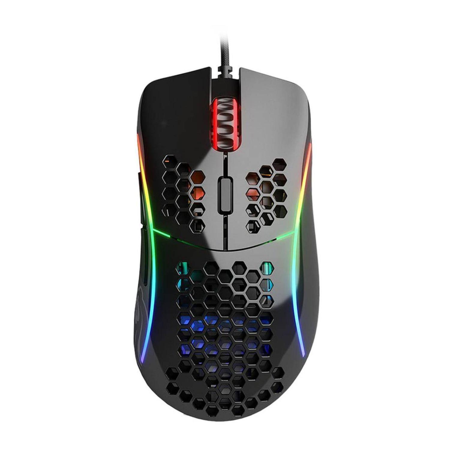 Mouse Gamer USB 6B 12000DPI RGB Negro Modelo O Glorious-0