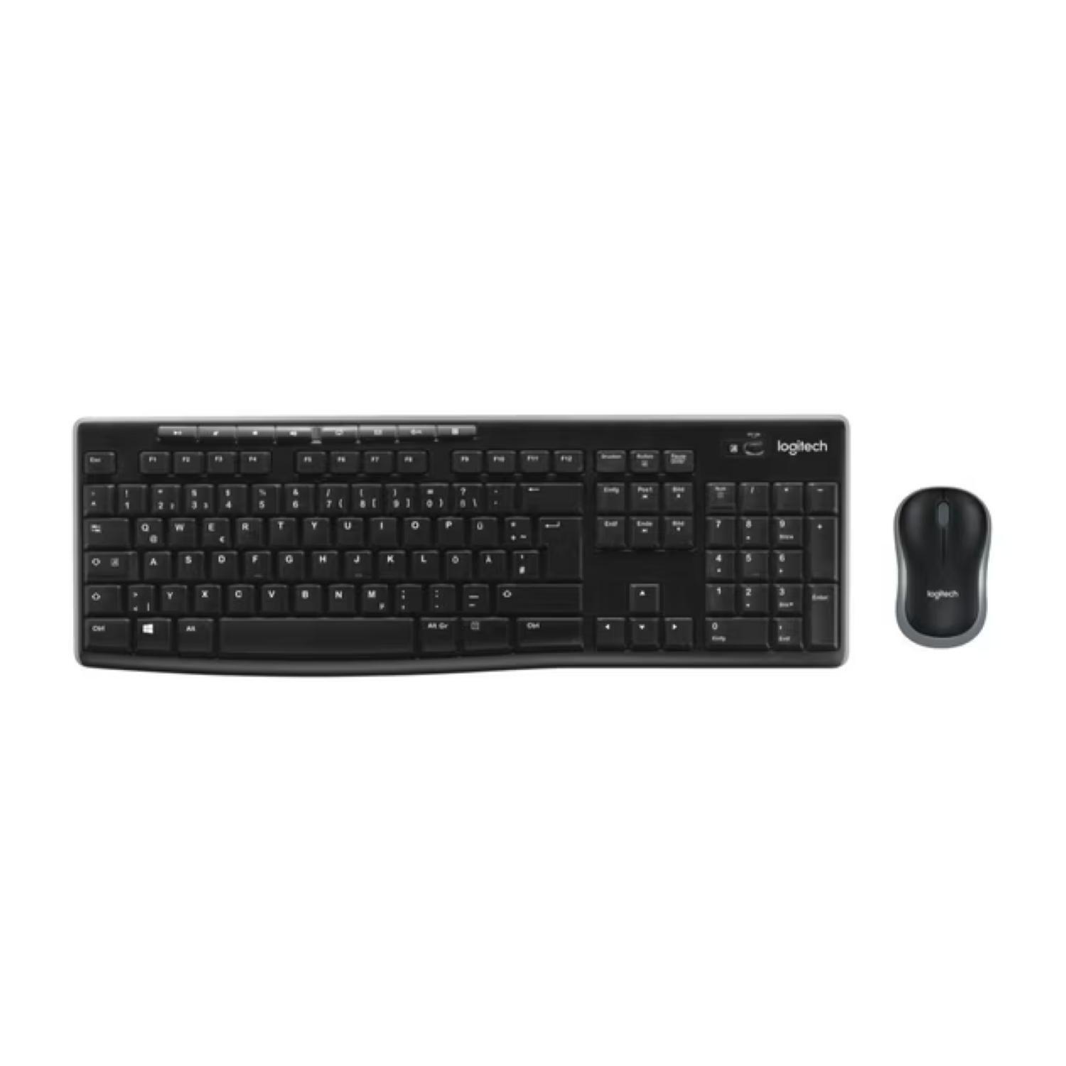 Kit Teclado Y Mouse Inalambrico USB Negro MK270-3