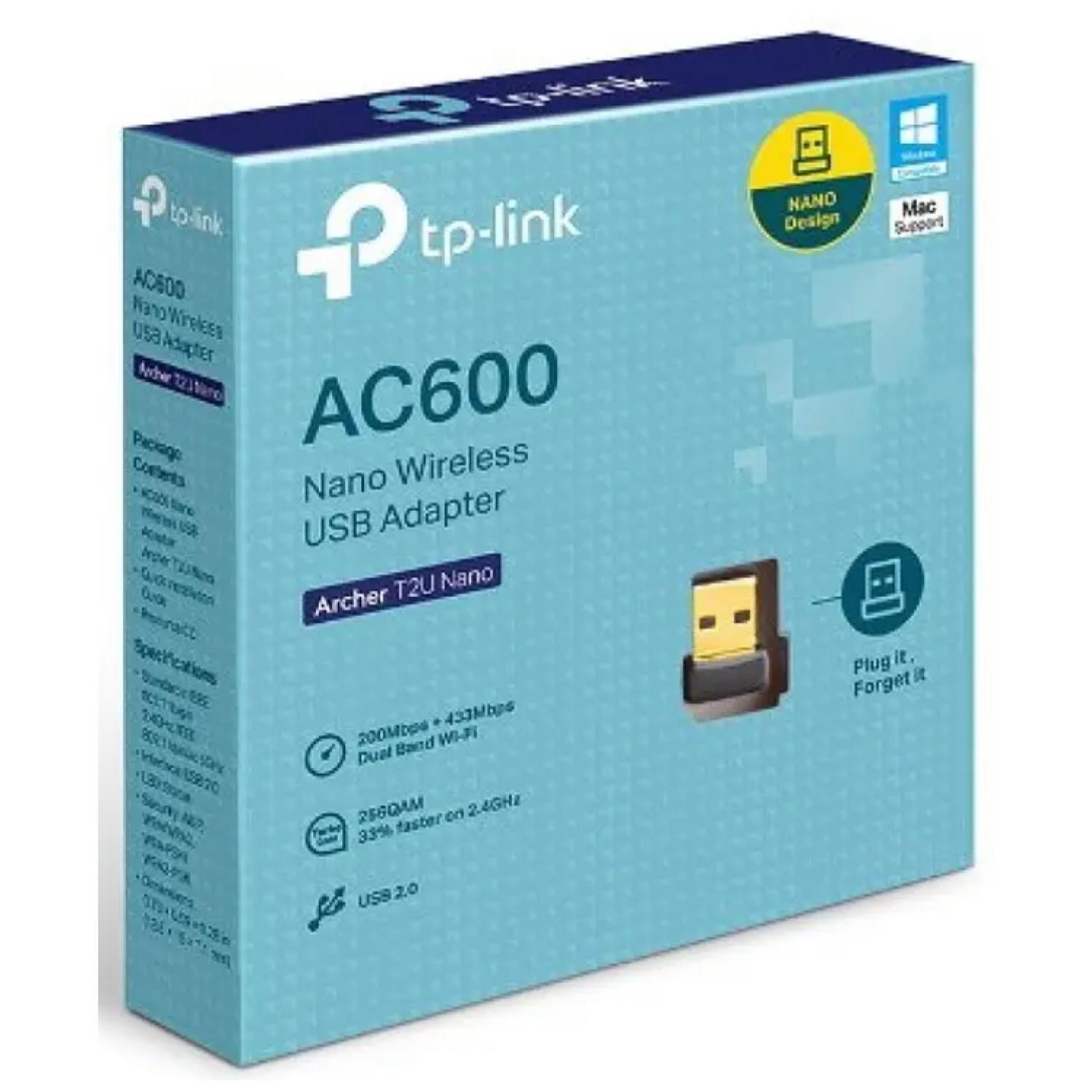 Adaptador De RED Nano USB Doble Banda AC600 ARCHER T2U-1