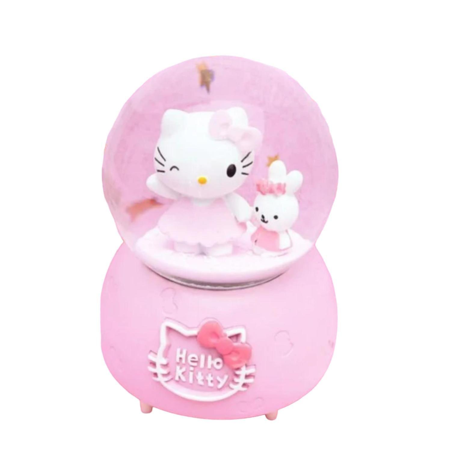 Esfera De Nieve Musical Hello Kitty Melody Rosado Infantil-0