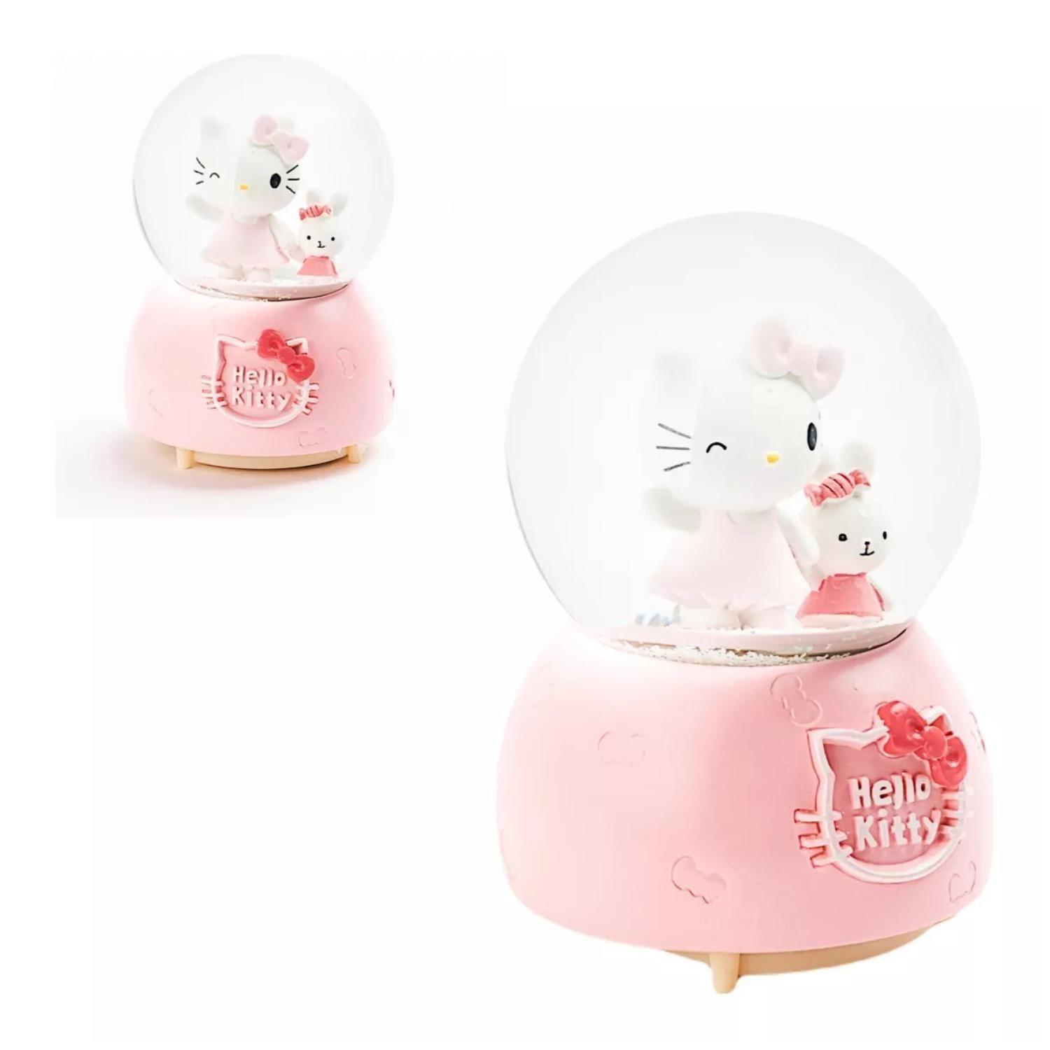 Esfera De Nieve Musical Hello Kitty Melody Rosado Infantil-1
