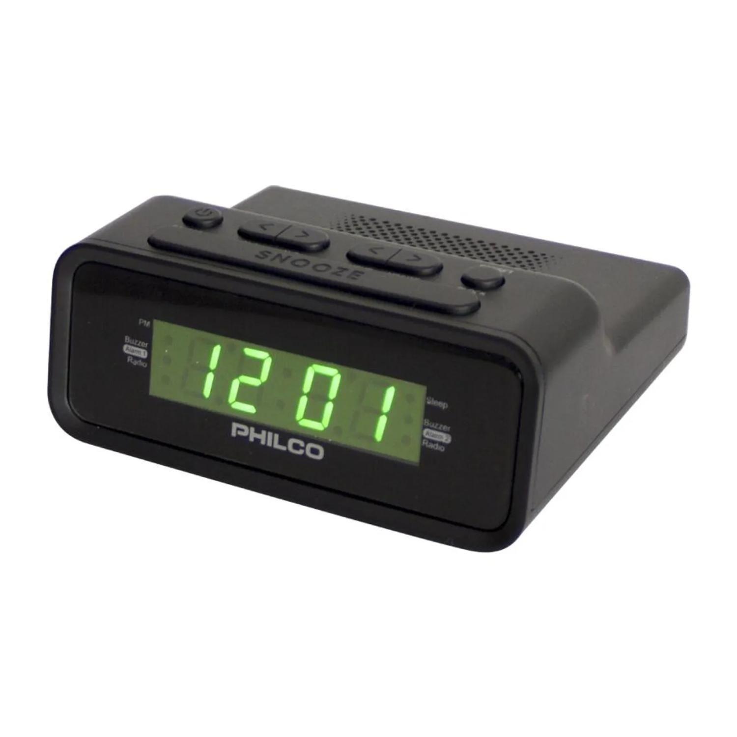 Radio FM Reloj Digital Alarma Negro C1006G-2