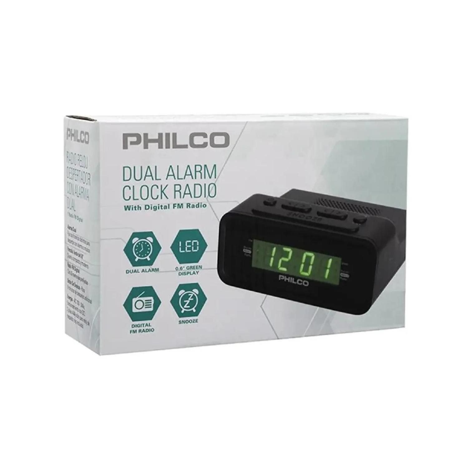 Radio FM Reloj Digital Alarma Negro C1006G-3