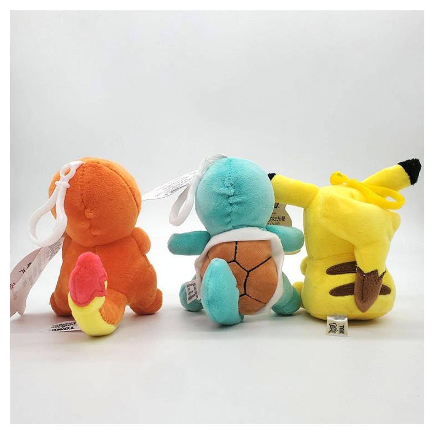 Juguete Pack 6 Peluches Llaveros Pokemon 13cm Infantil-2