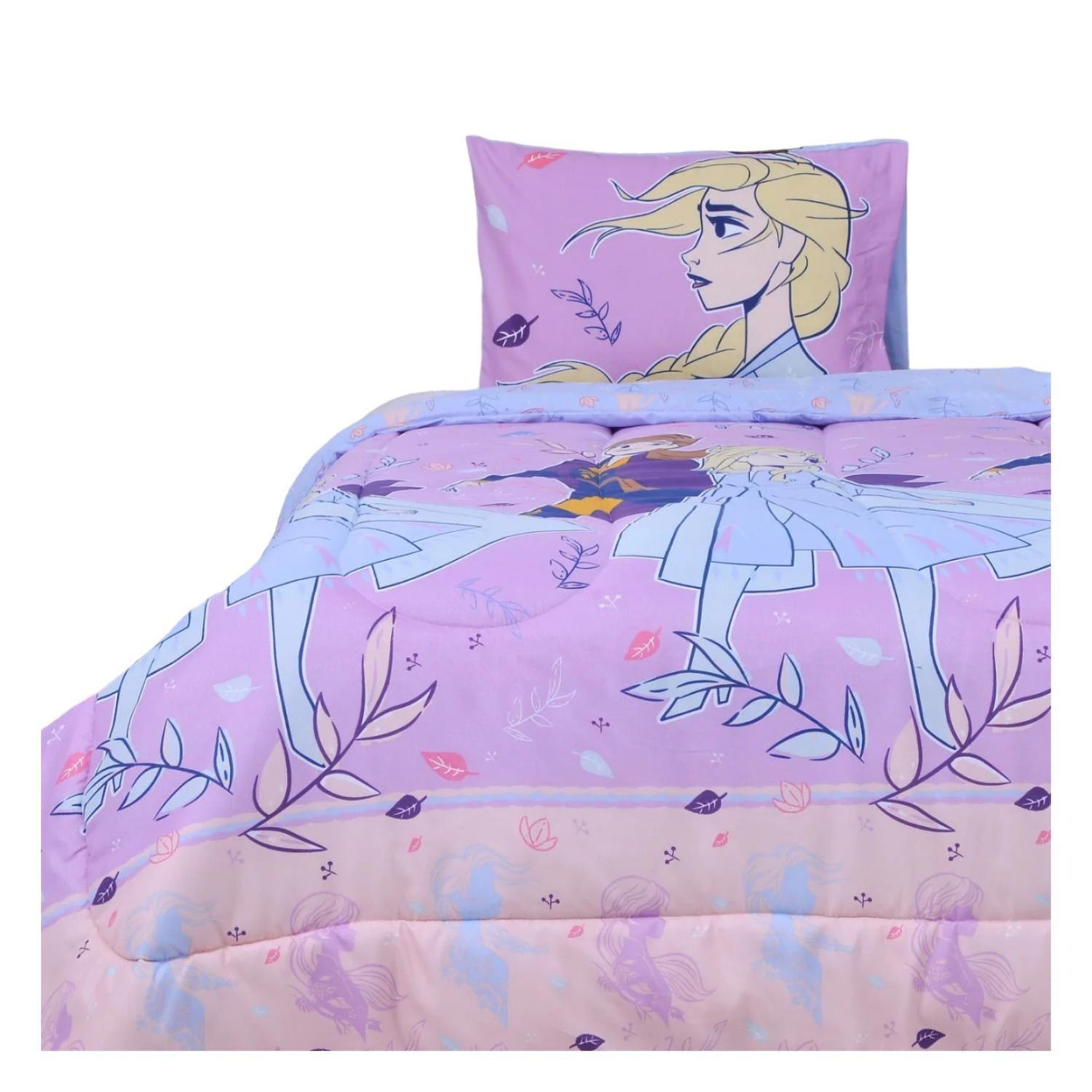 Plumon 1.5 Plazas Microfibra Infantil Morado Frozen-1