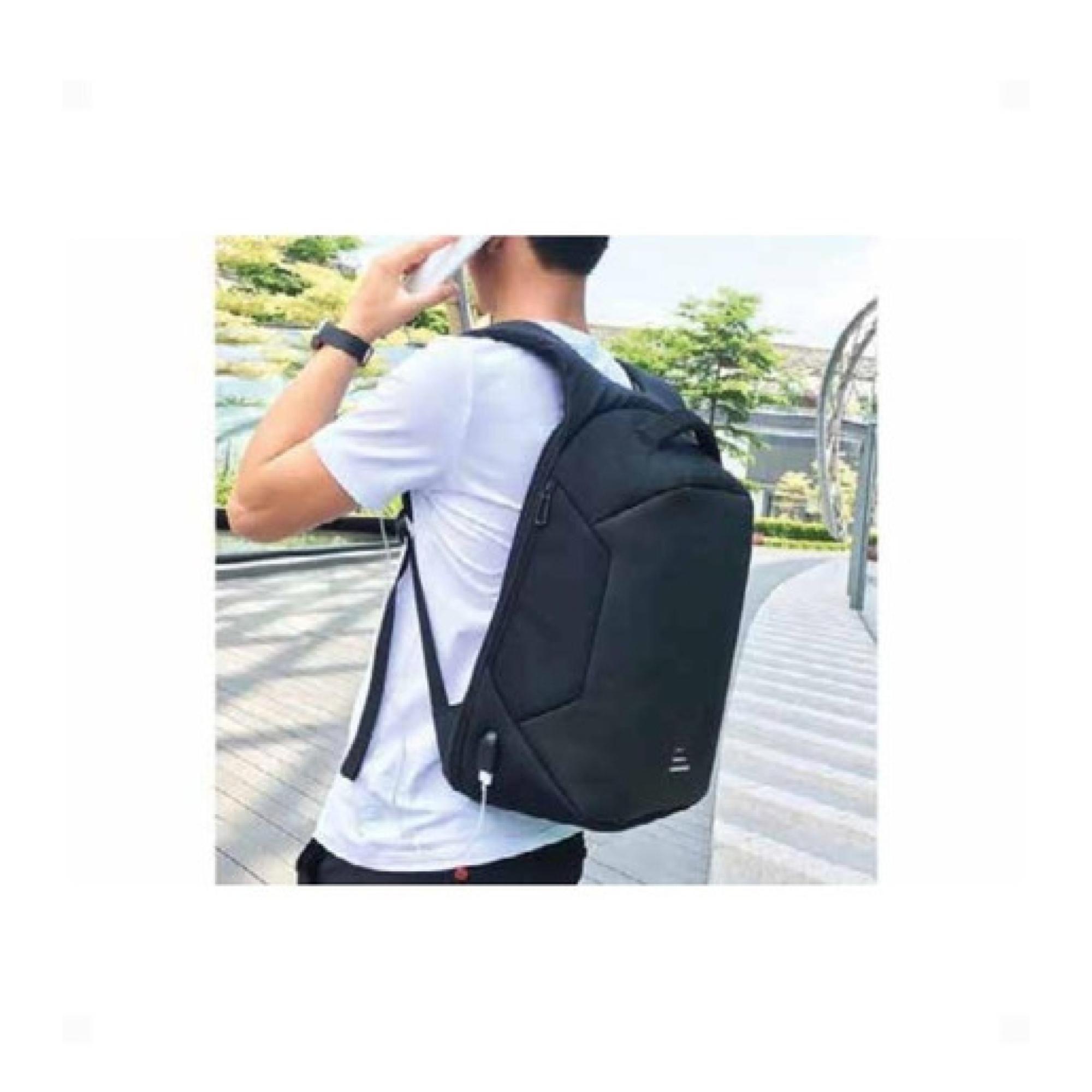Mochila Para Notebook Antirrobo Con USB Negro Dblue-2