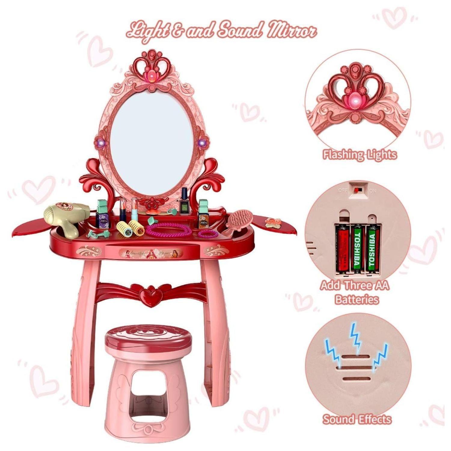 Juguete Tocador Con Asiento 27 Piezas Luz Y Sonido Infantil-4