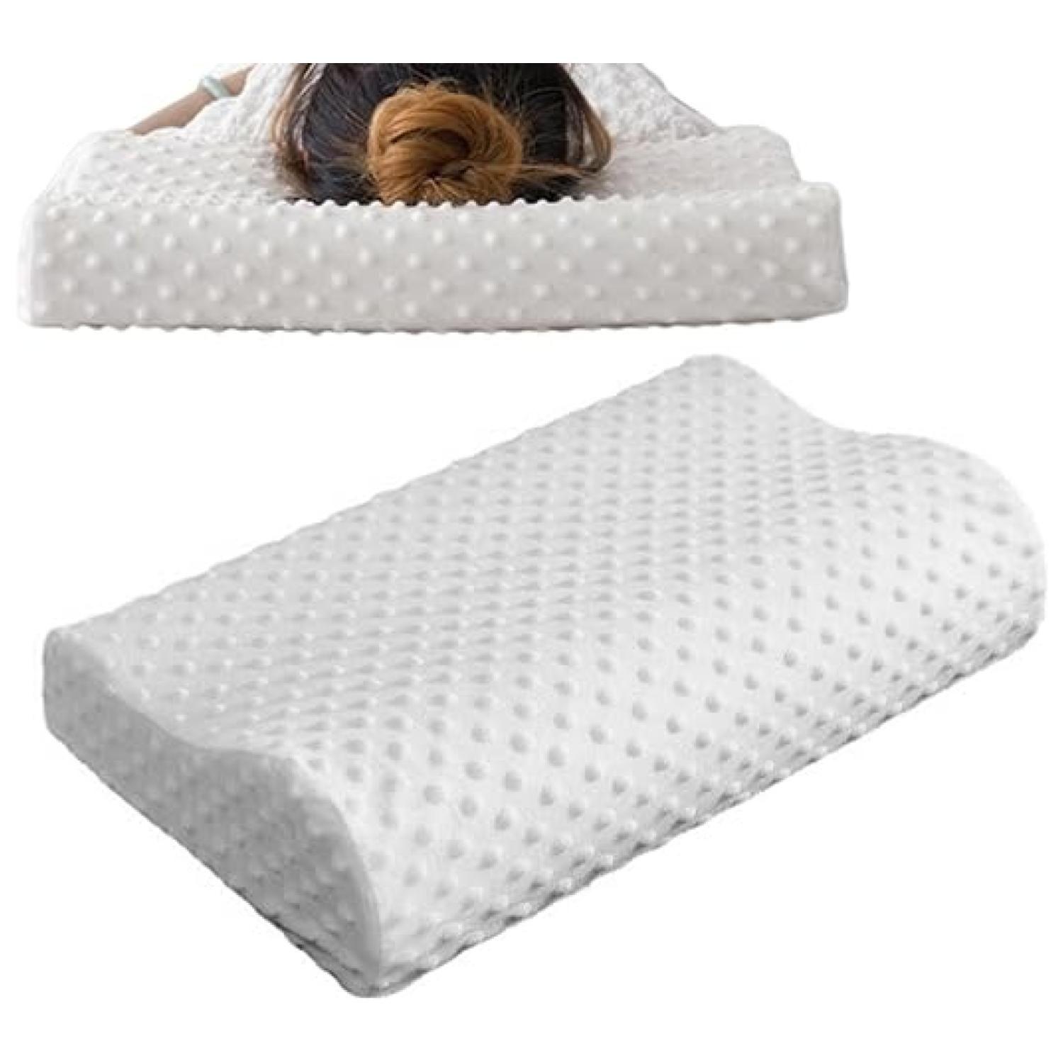 Almohada Ortopedica Viscoelasticada Comoda 30x50x10cm-2