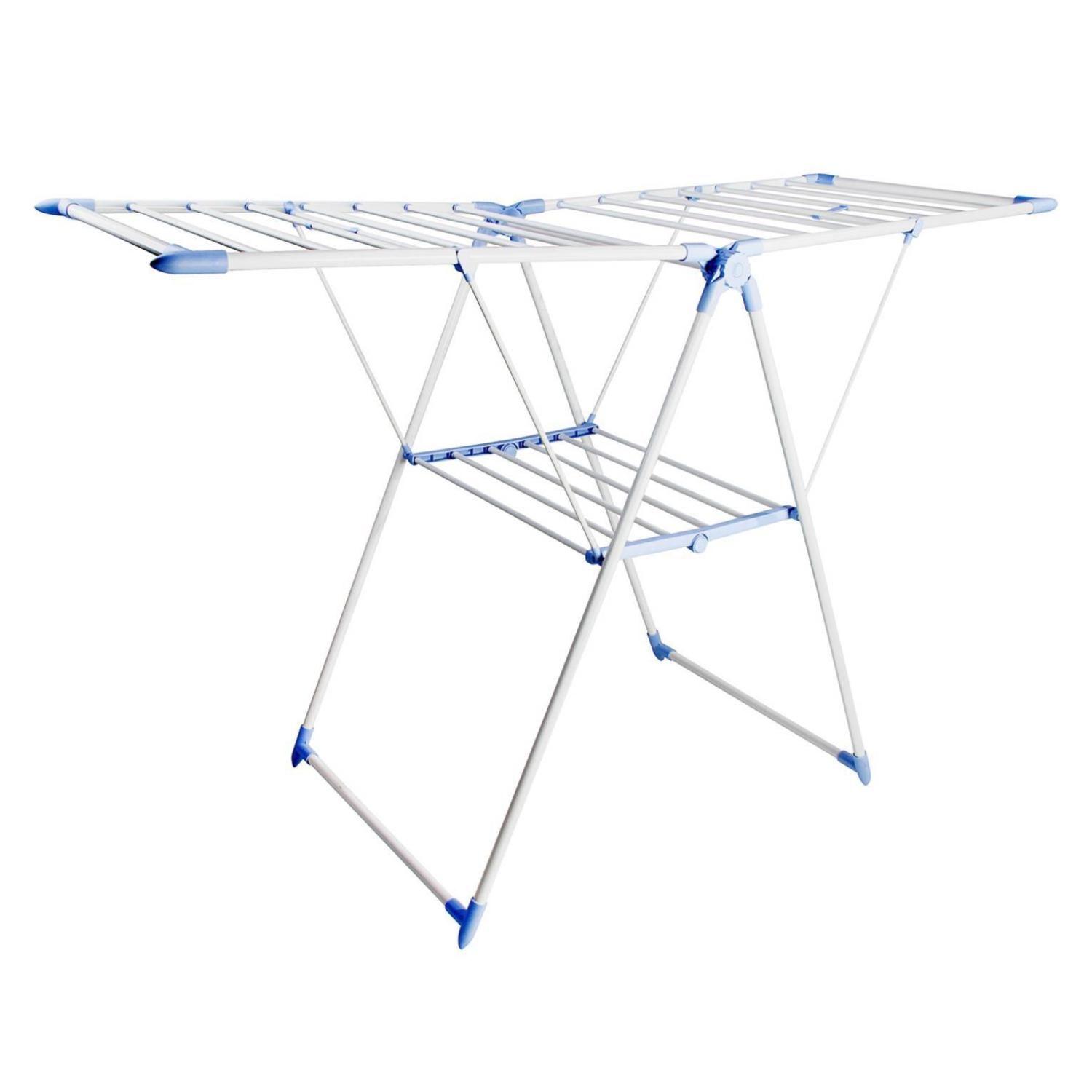 Tendedero De Ropa Plegable 155x61x99Cm celeste-0