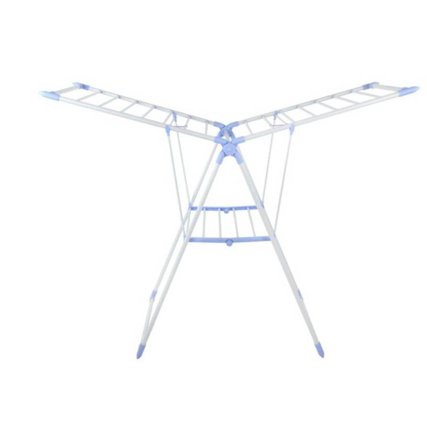 Tendedero De Ropa Plegable 155x61x99Cm celeste-2