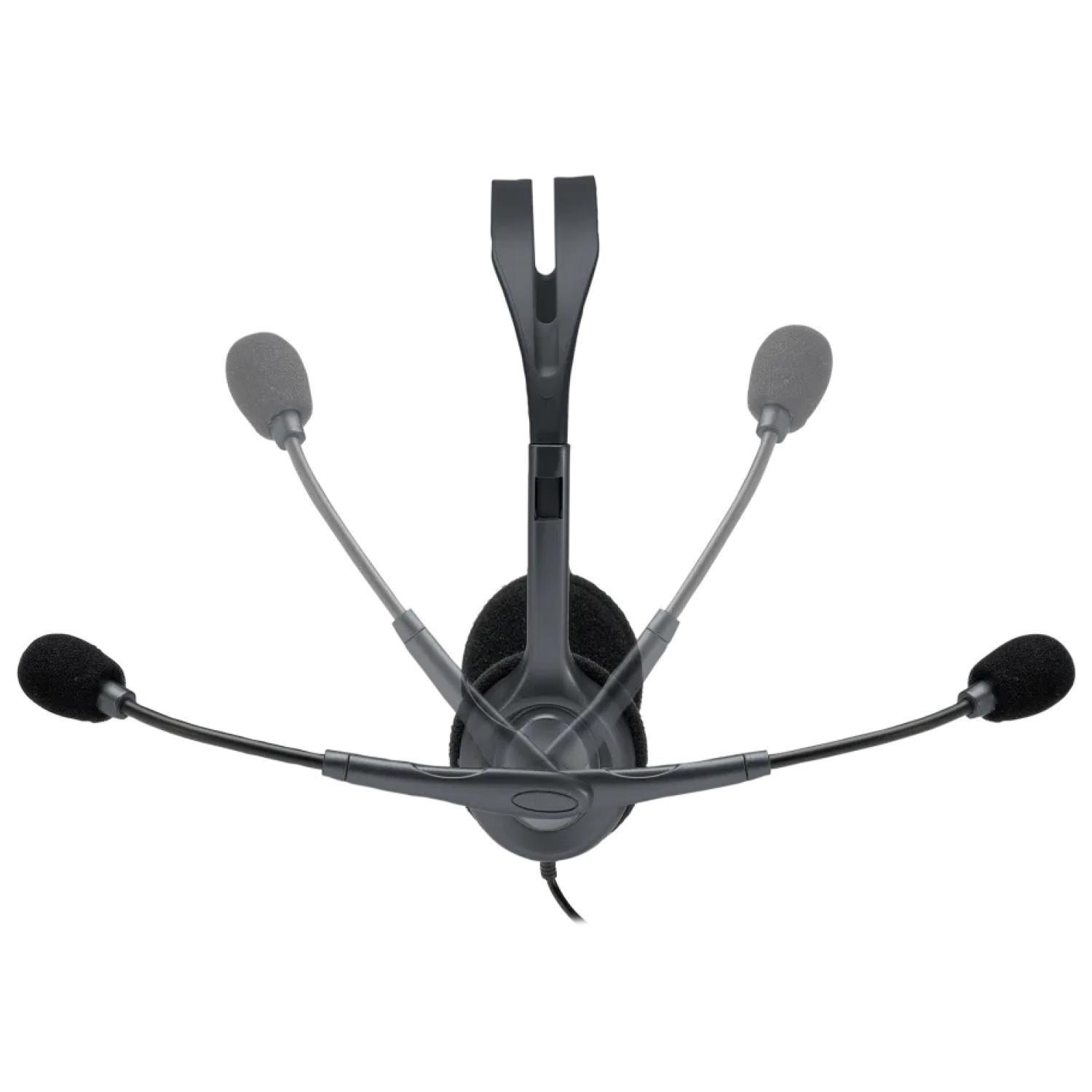 Audifono Headset Con Microfono Jack 3.5 Gris H111 Logitech-3