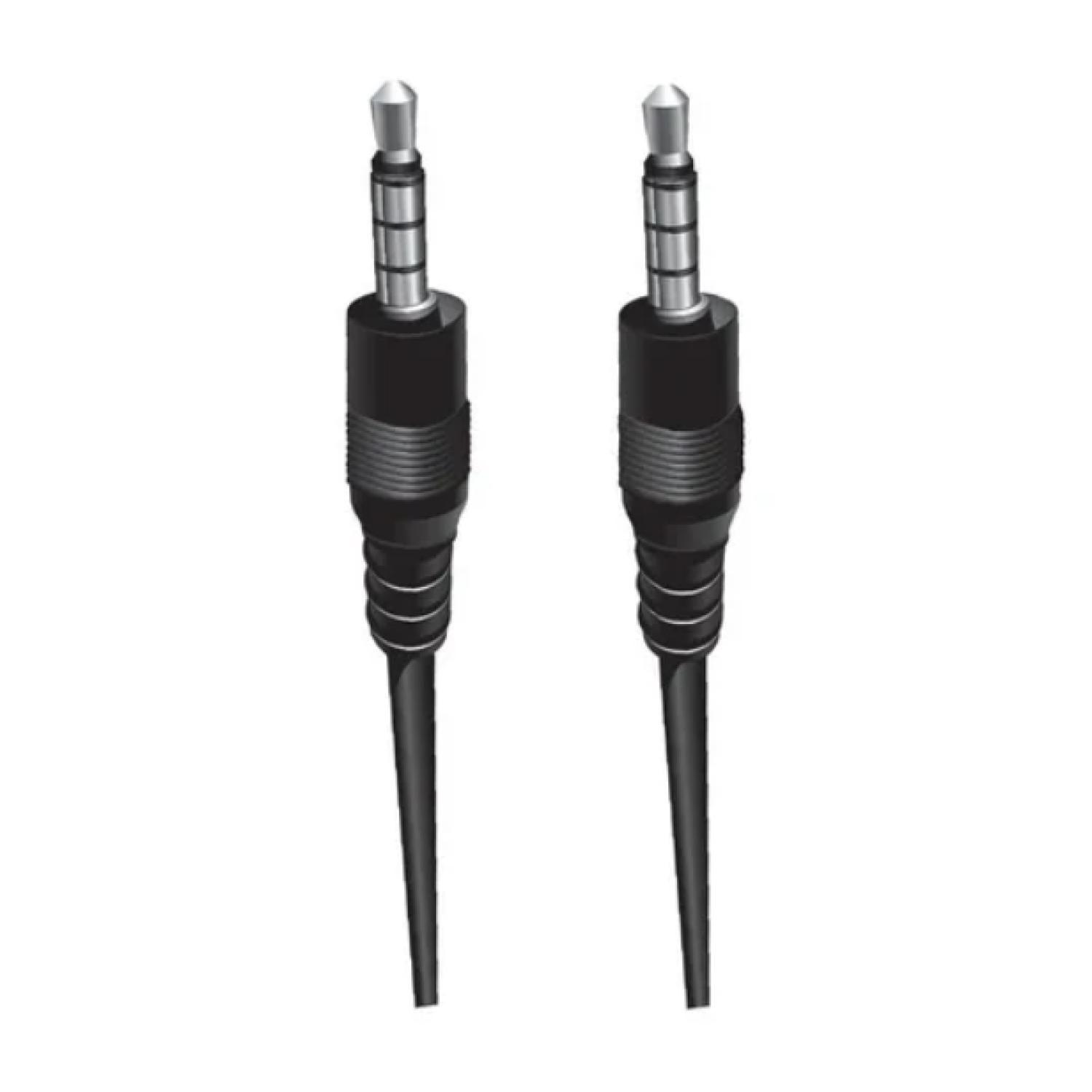 Cable De Audio Auxiliar Plug 3.5 A Plug 3.5 0.7 Mts Negro Ultra-2