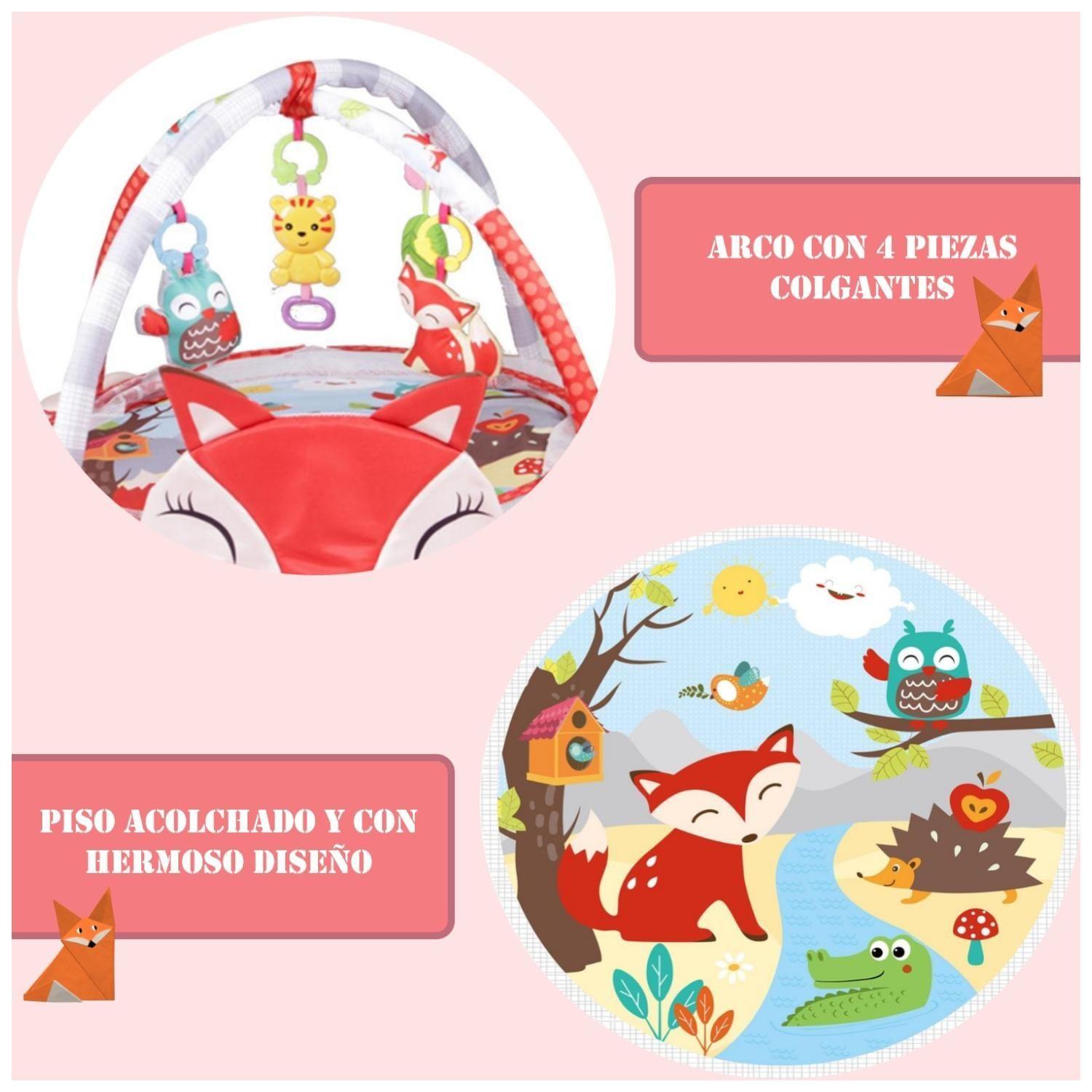 Corral Gimnasio De Bebes Con Sonajeros Con Sonidos Rojo-3