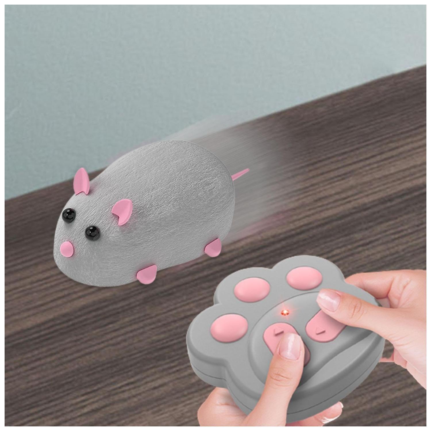 Juguete Interactivo Raton Con Control Para Gatos Mascotas-3