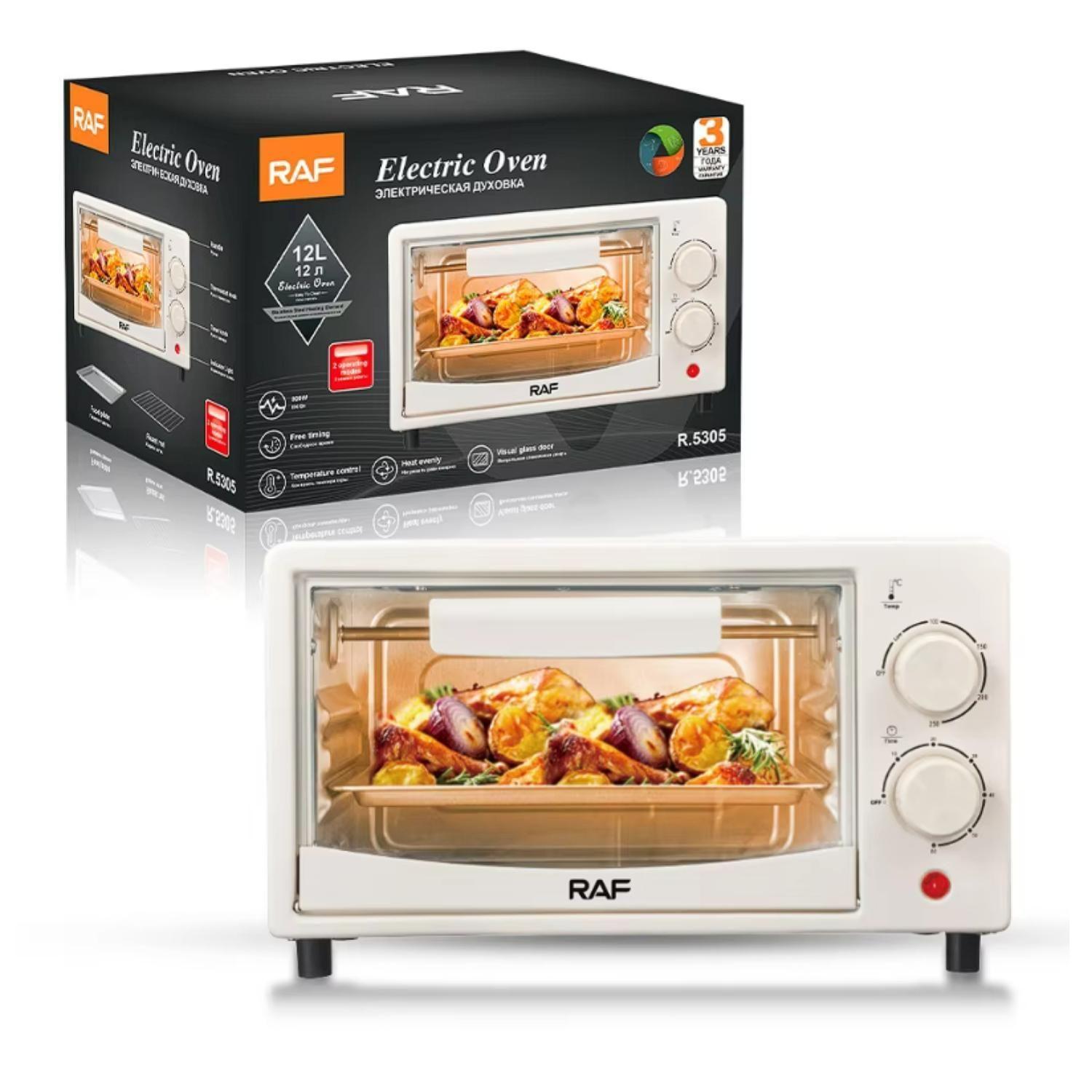 Mini Horno Electrico 12L 800W Blanco R5305W Raf-3
