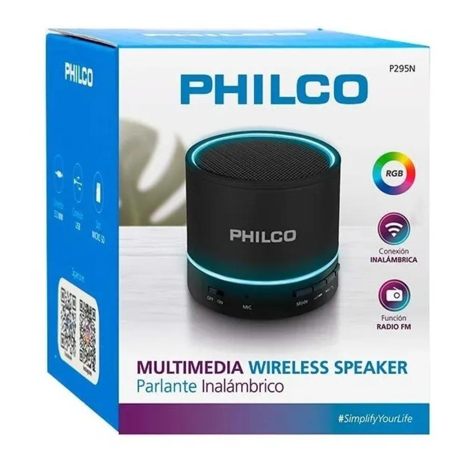 Parlante Portatil Bluetooth USB 3W Negro P295 Philco-3