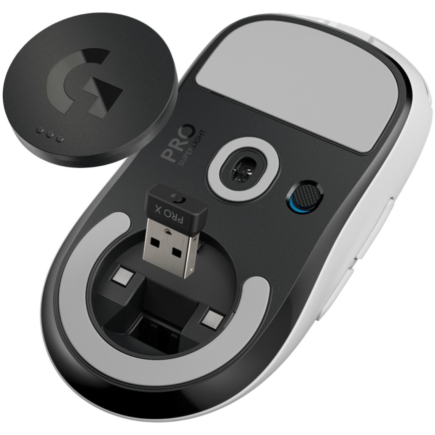 Mouse Inalambrico USB Pro X 5 Botones 25600 DPI Blanco Superlight Logitech-4