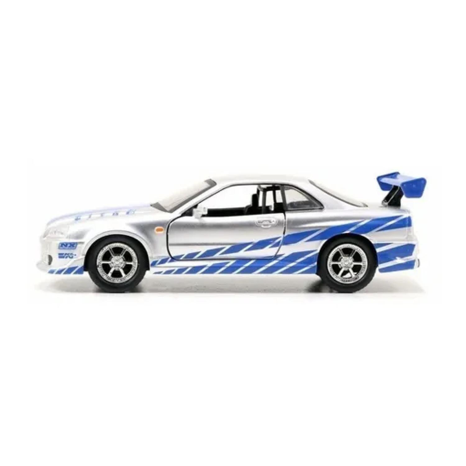 Juguete Pack 2 Autos Rapidos Y Furiosos 2 Skyline 1:32-2