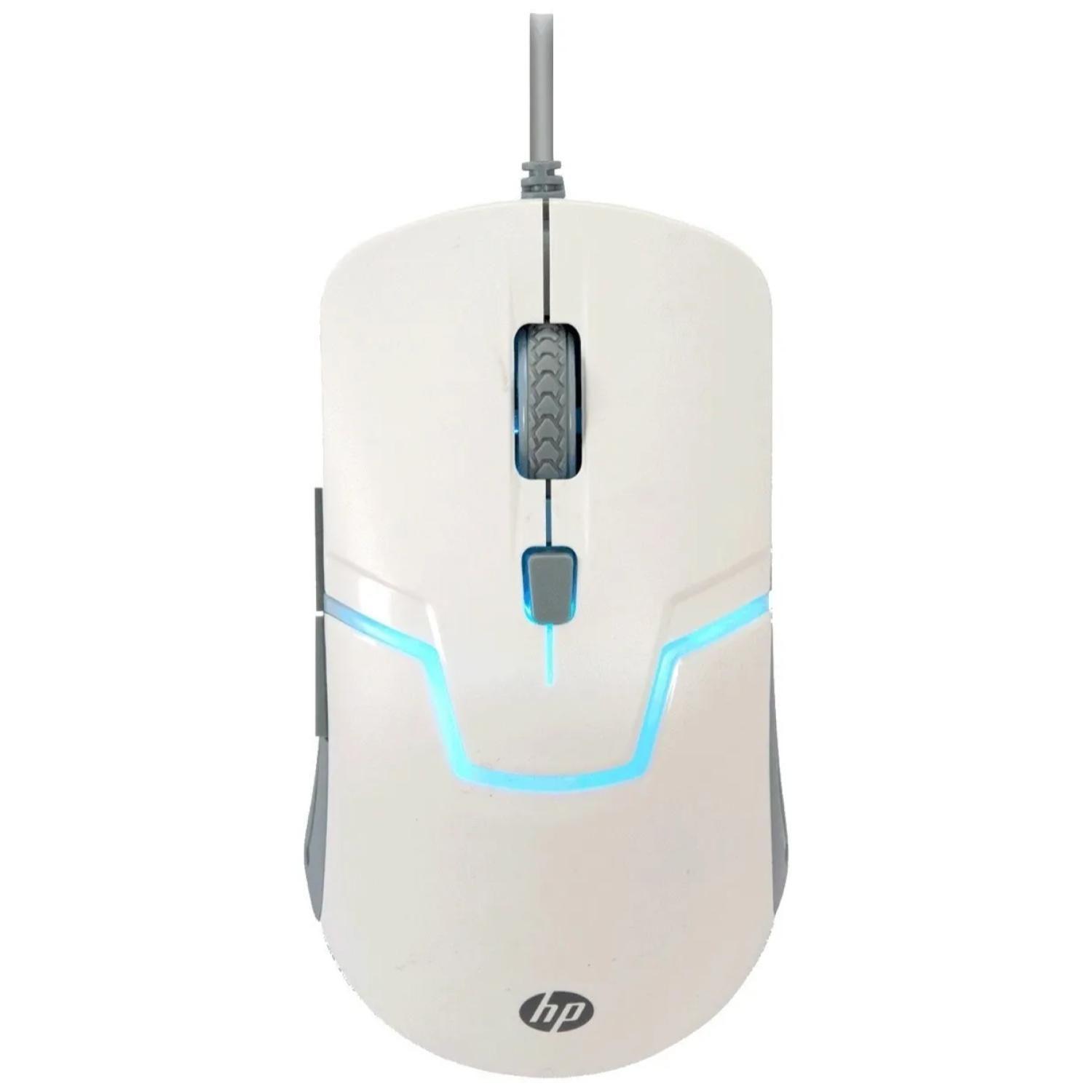 Mouse Gamer USB 6B 3200DPI Blanco M100-1