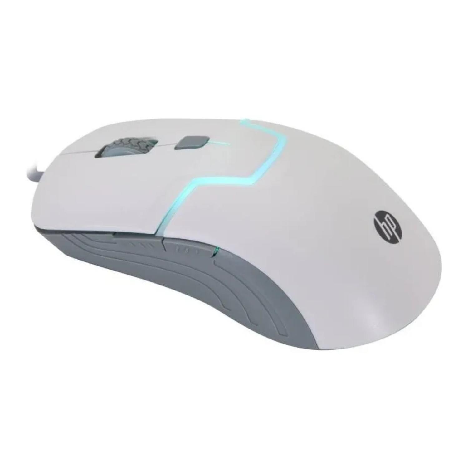 Mouse Gamer USB 6B 3200DPI Blanco M100-2