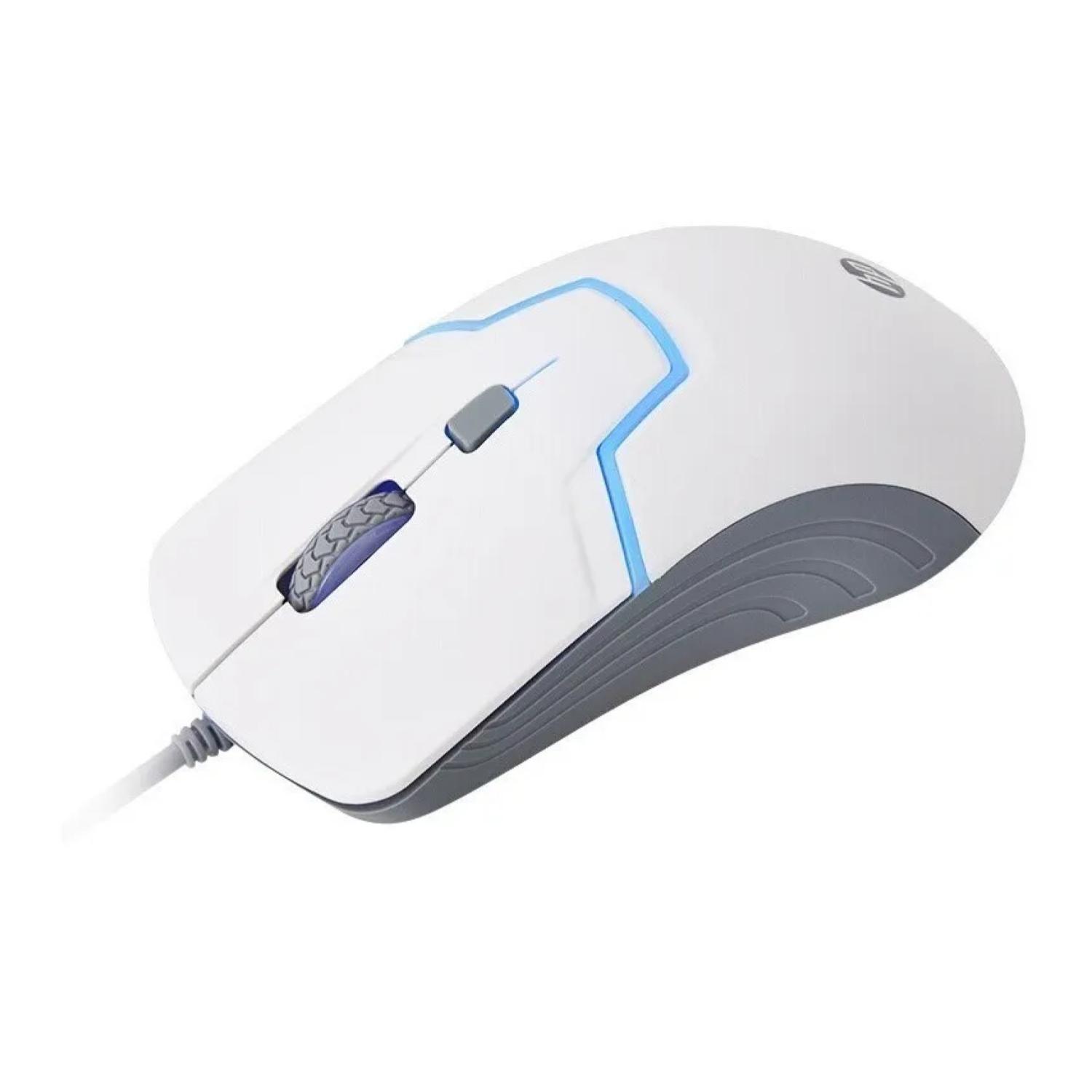 Mouse Gamer USB 6B 3200DPI Blanco M100-3
