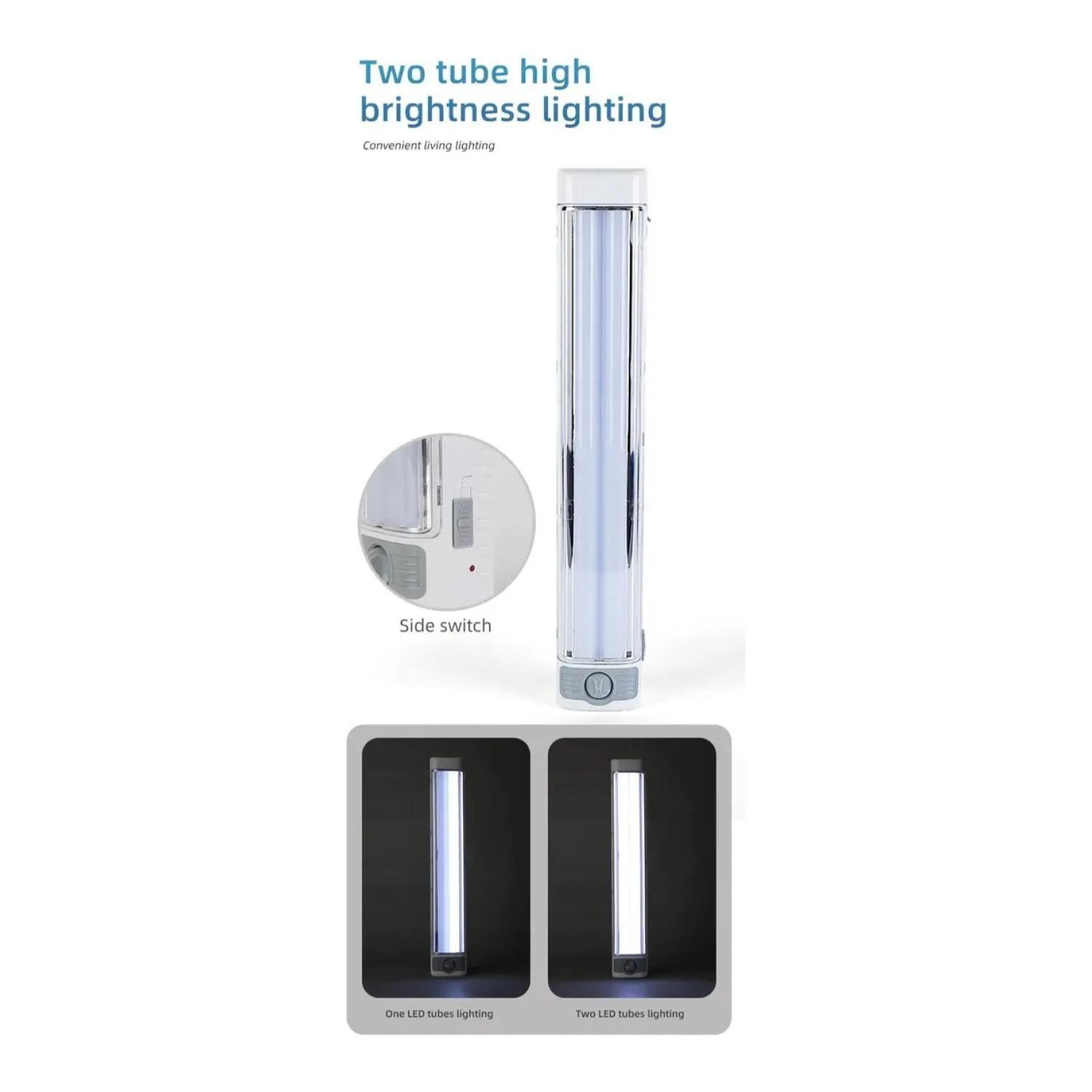 Lampara De Emergencia LED Recargable Portatil Blanca-3