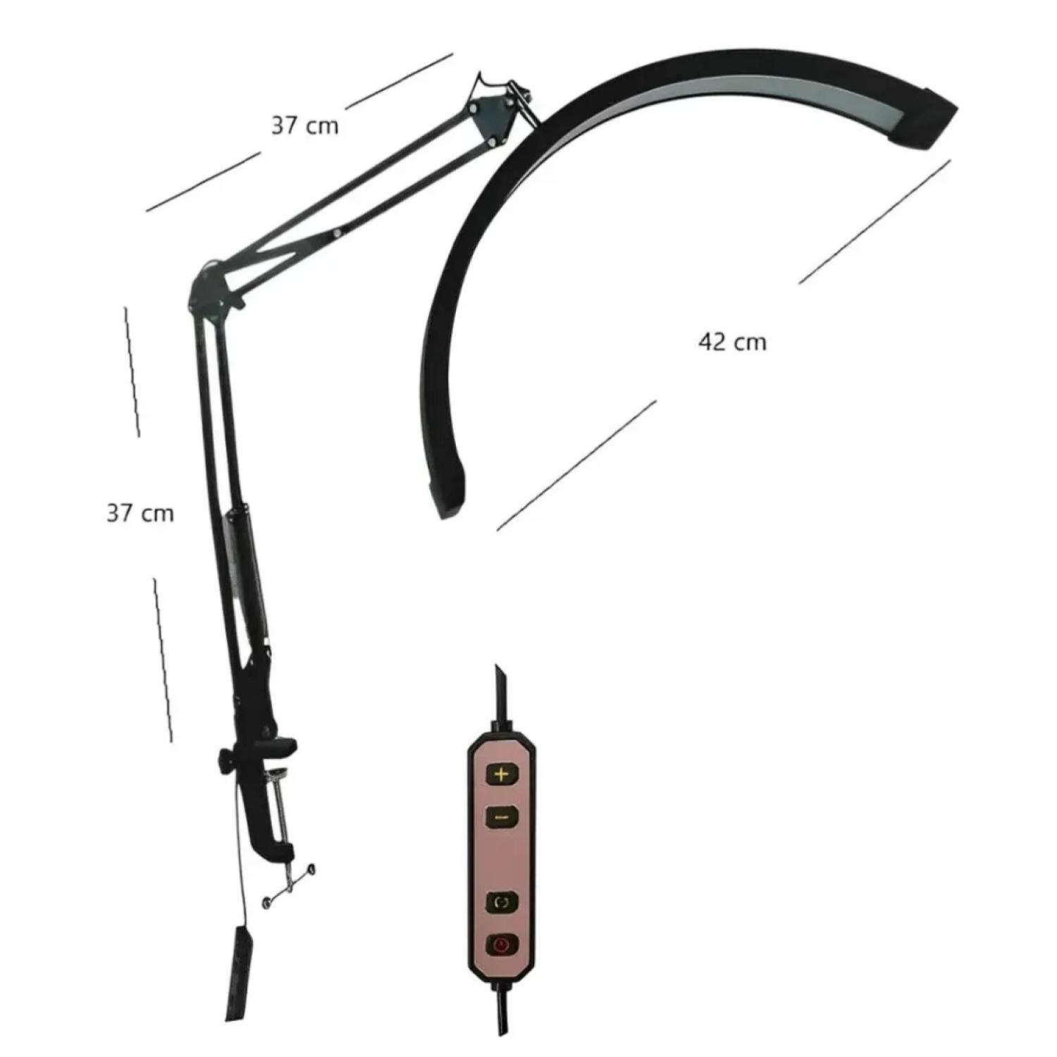 Lampara Ajustable Articulada Para Manicurista Pestañas Cara-3