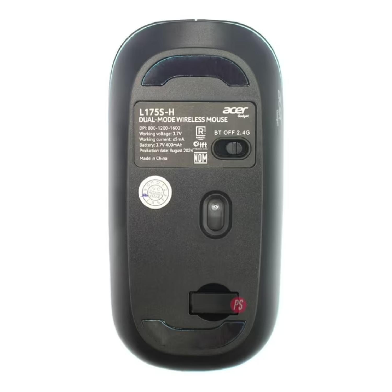 Mouse Inalambrico Doble USB 5 Botones 1600DPI L175S-H-1