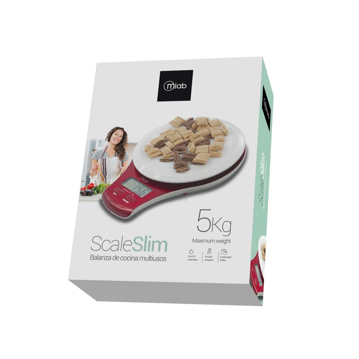 Balanza Peso De Cocina LCD 5Kg Scale Slim 9055-0