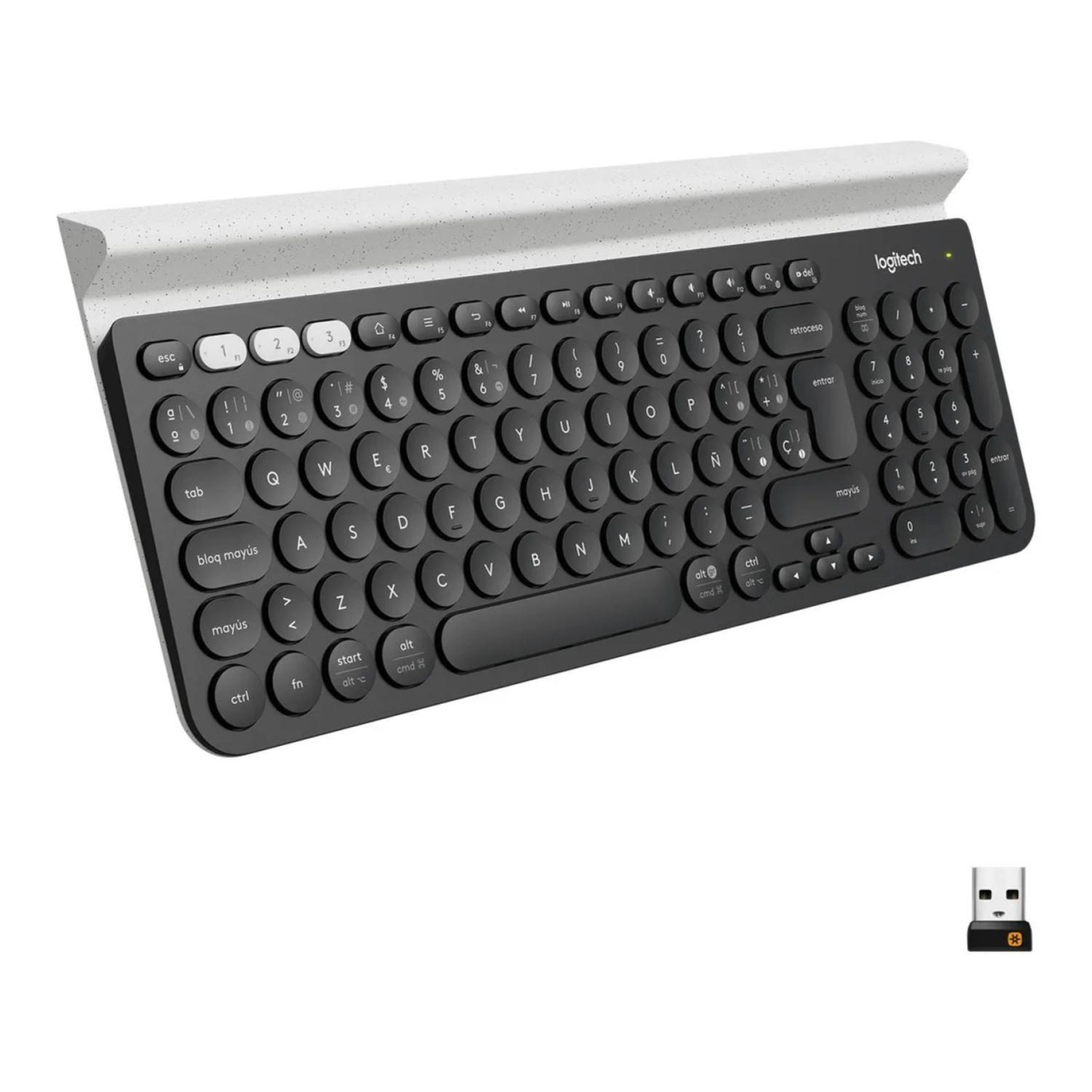 Teclado Inalambrico USB BT Multidispositivo Negro K780-1