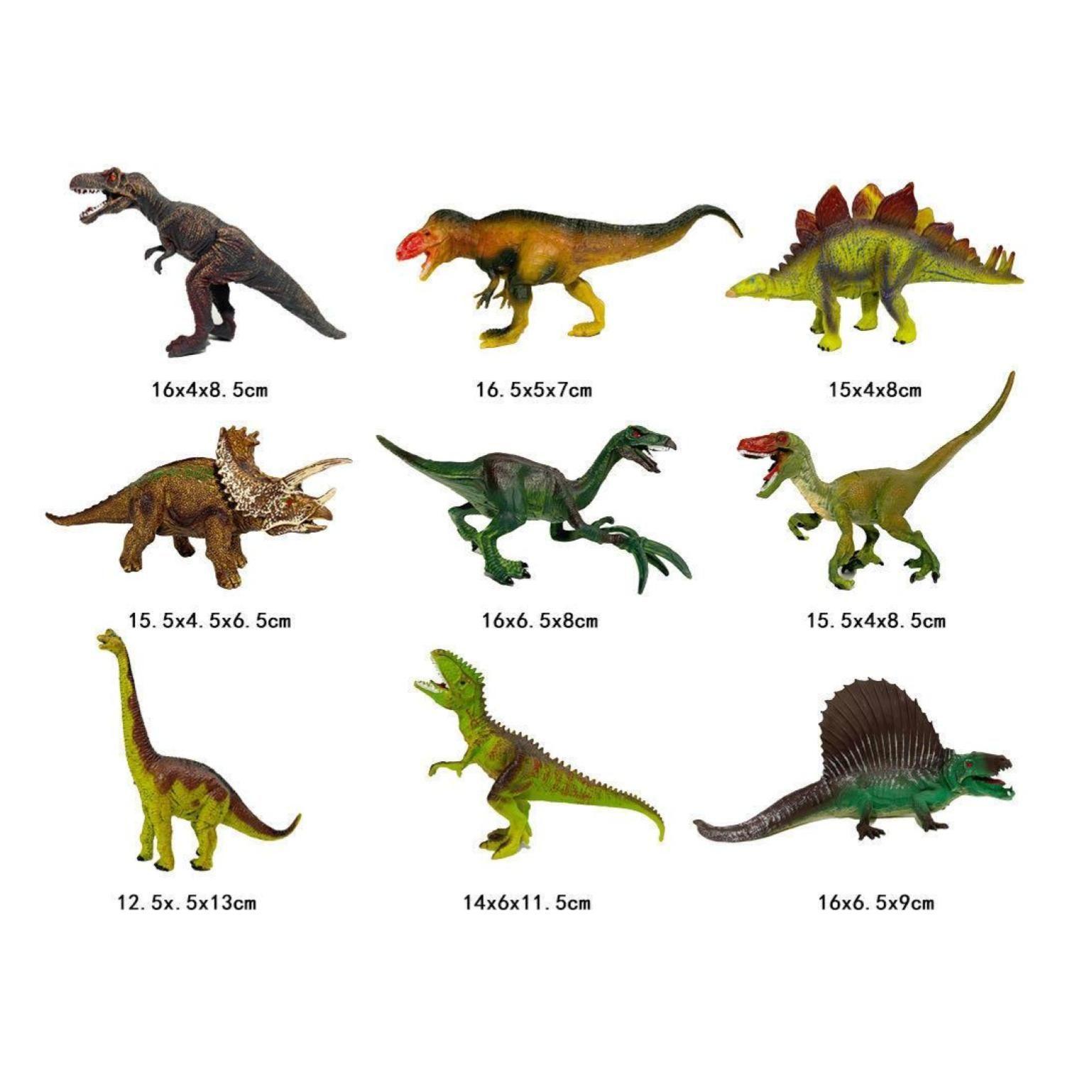 Juguete Set Dinosaurios 28Pzas Con Mat 80x70cm Caja Infantil-2
