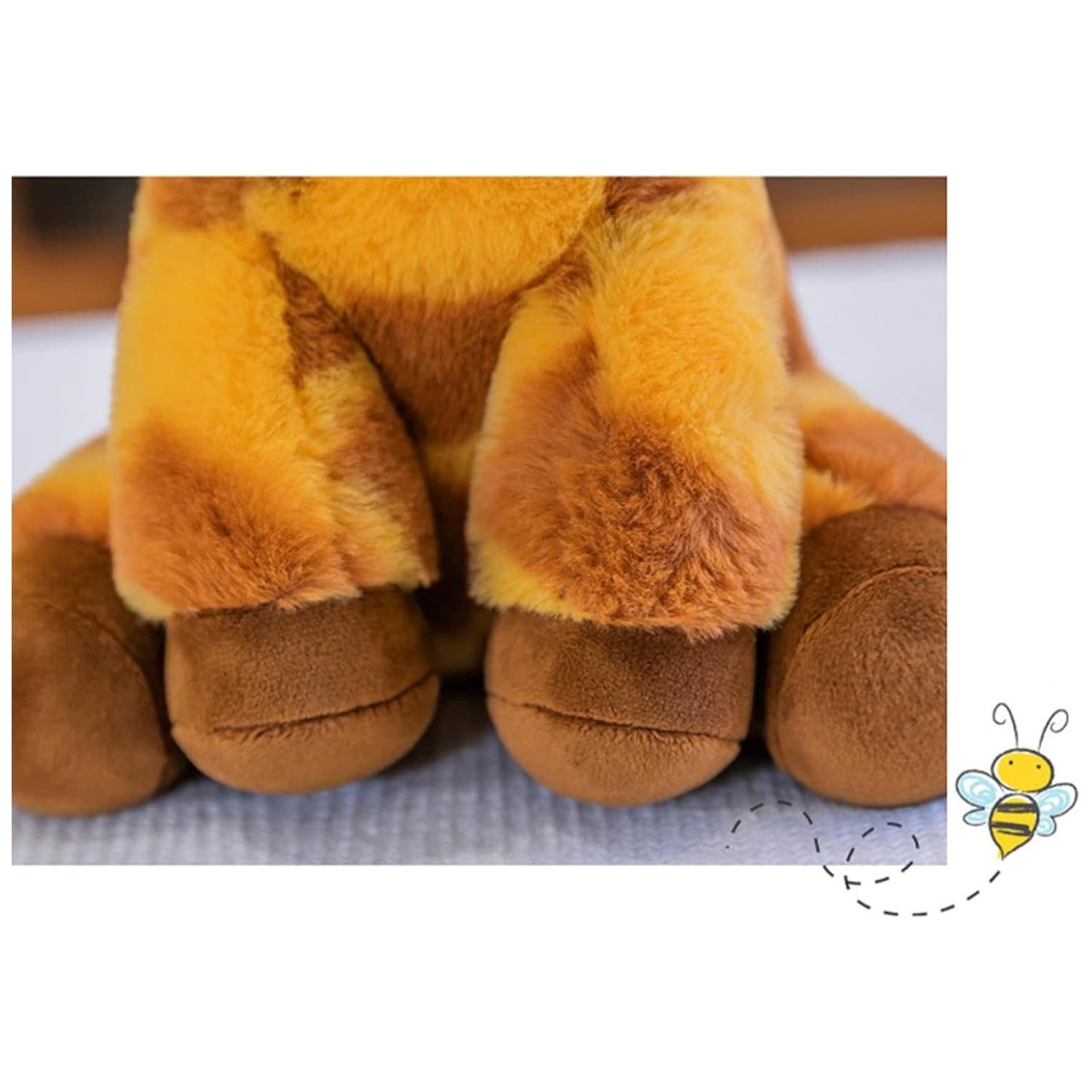 Juguete De Peluche Jirafa Amarilla 35cm Kawaii Infantil-4