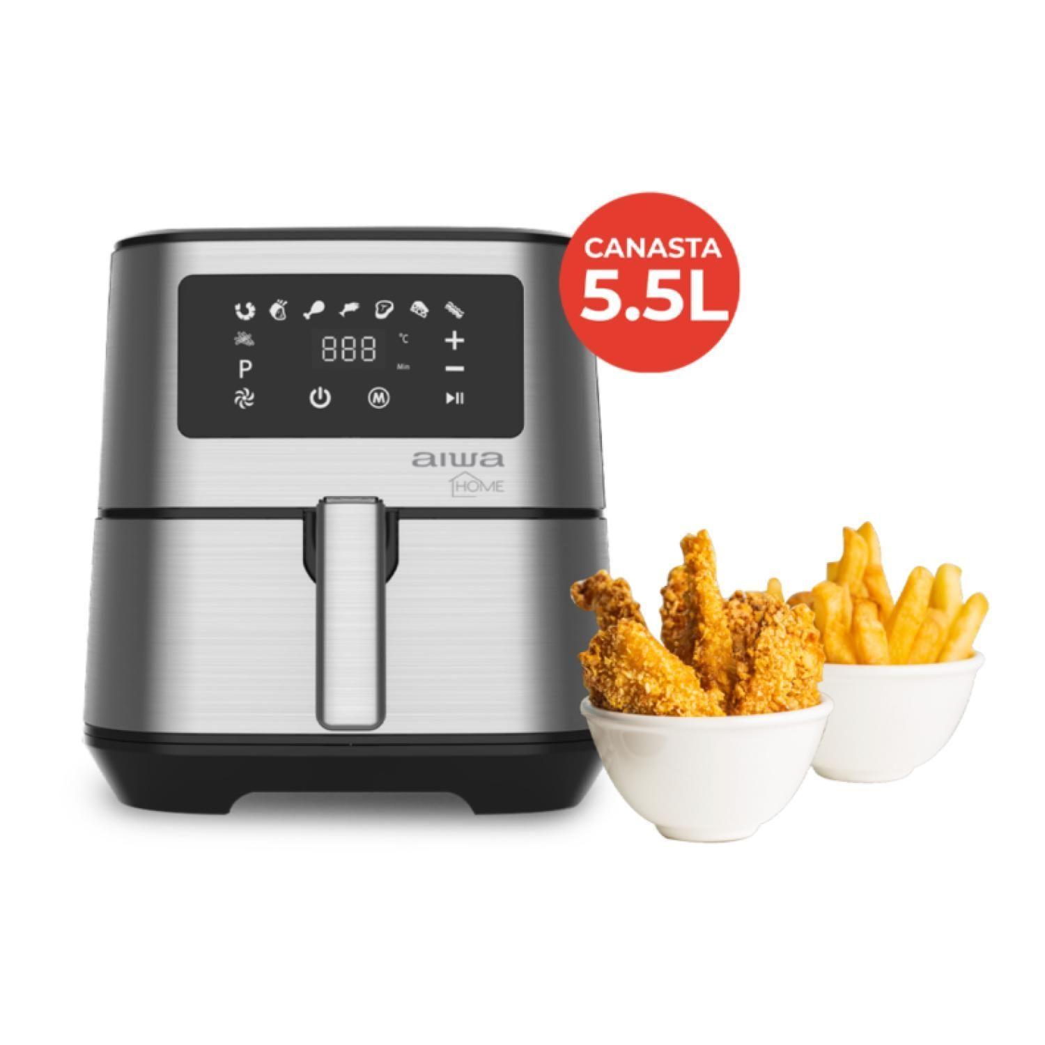 Freidora De Aire Air Fryer 5500ml Digital 1700W AWFT22 Aiwa-2
